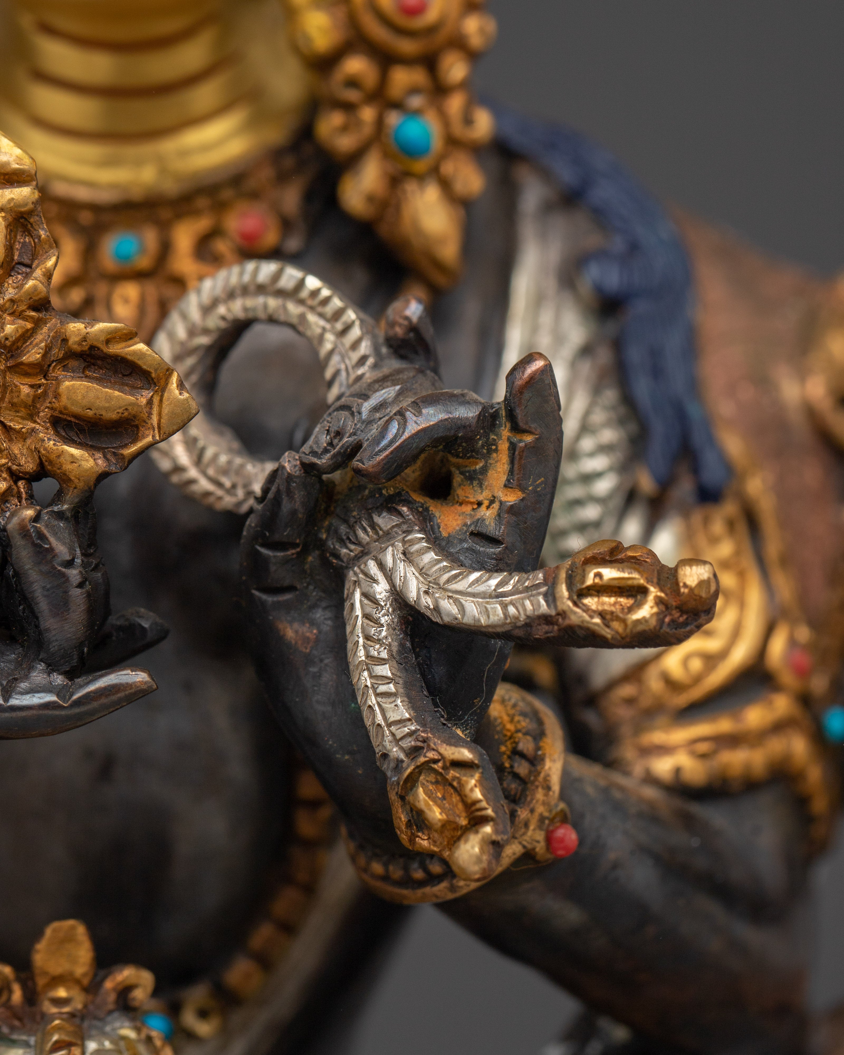 Handcrafted Namgyalma Copper and Gold Statue | Buddhist Deity for Altar & Meditation