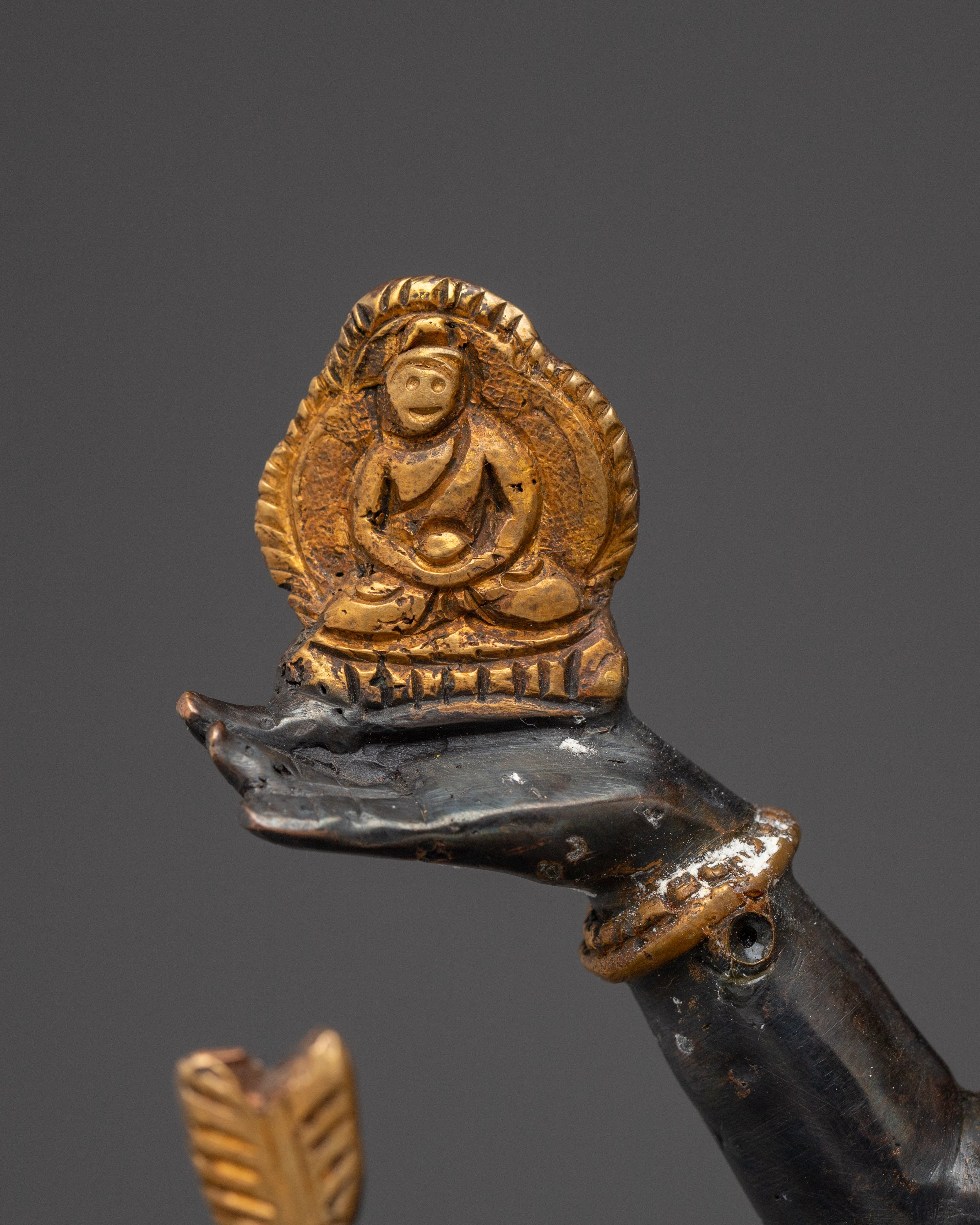 Handcrafted Namgyalma Copper and Gold Statue | Buddhist Deity for Altar & Meditation