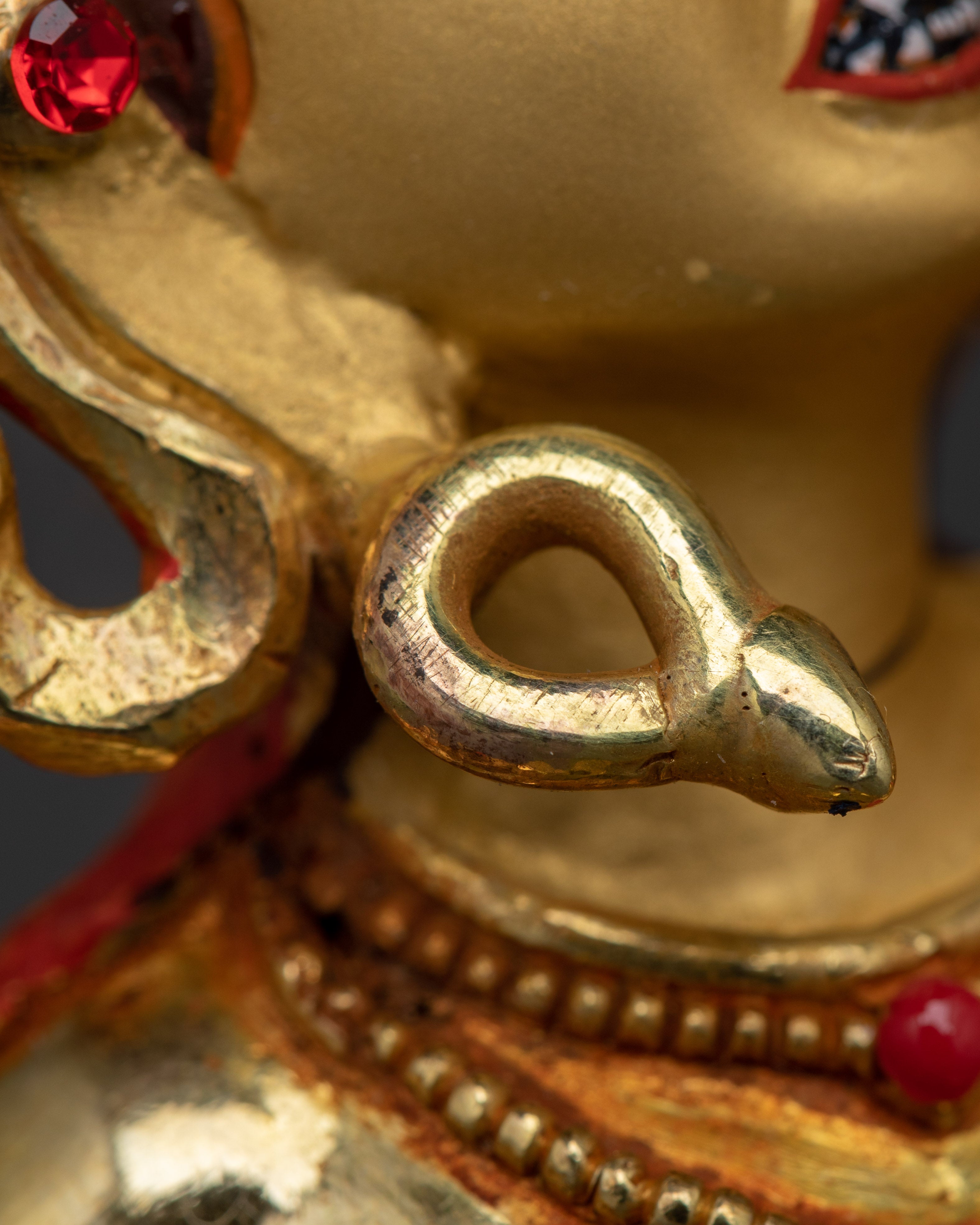 Gold Gilded Vajrayogini Figure | Handcrafted Himalayan Icon