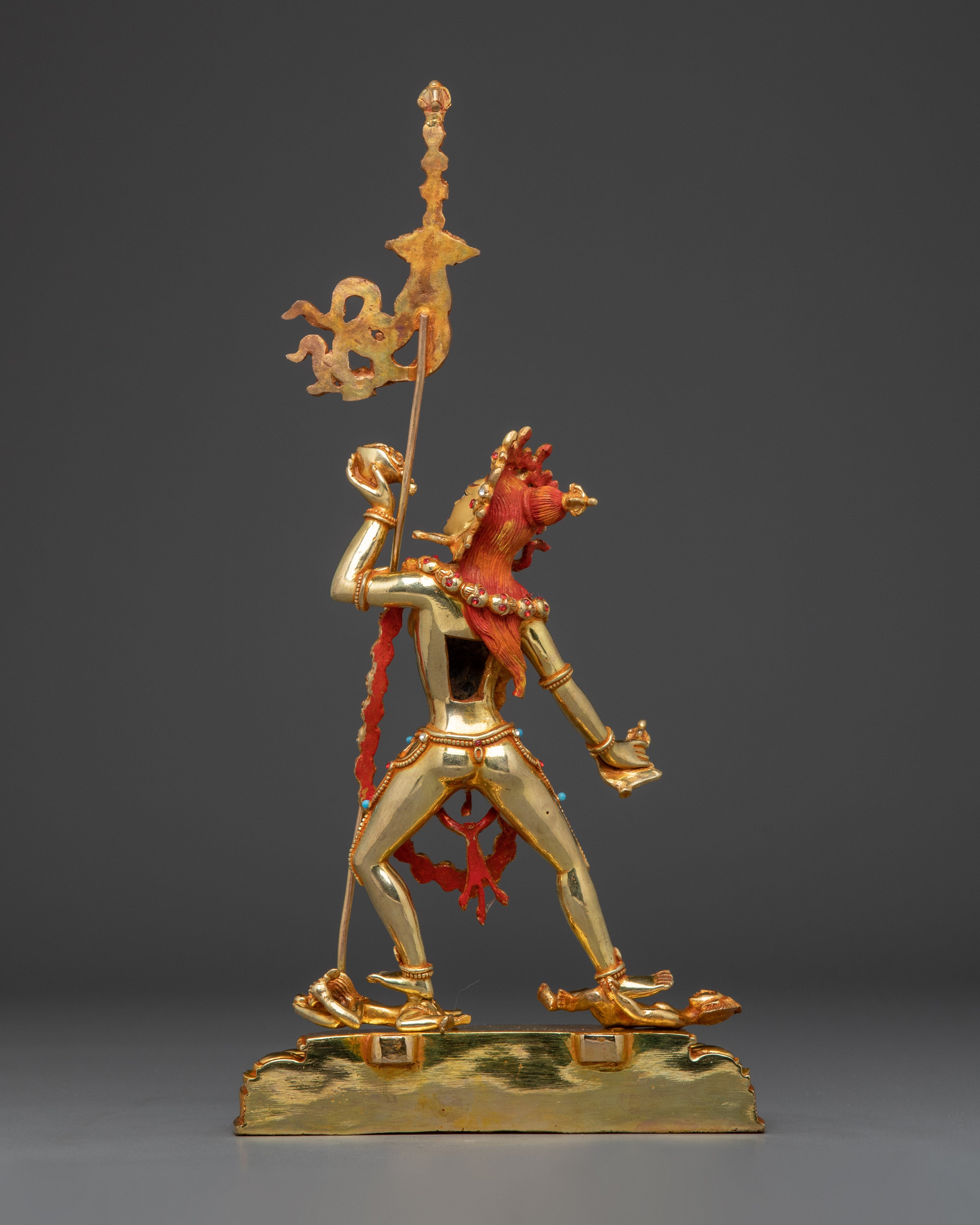 Gold Gilded Vajrayogini Figure | Handcrafted Himalayan Icon