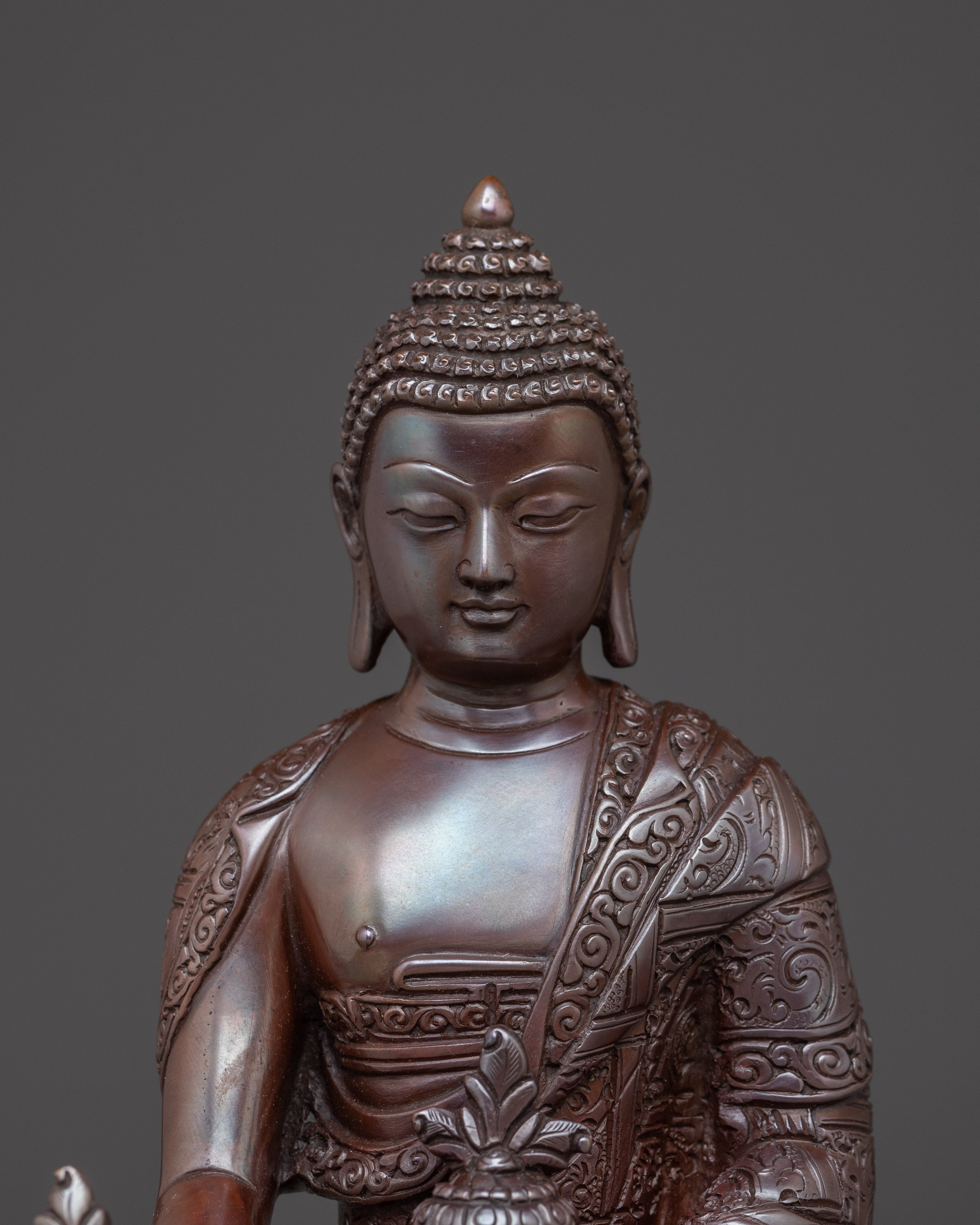 Copper Medicine Buddha Statue: The Supreme Healer