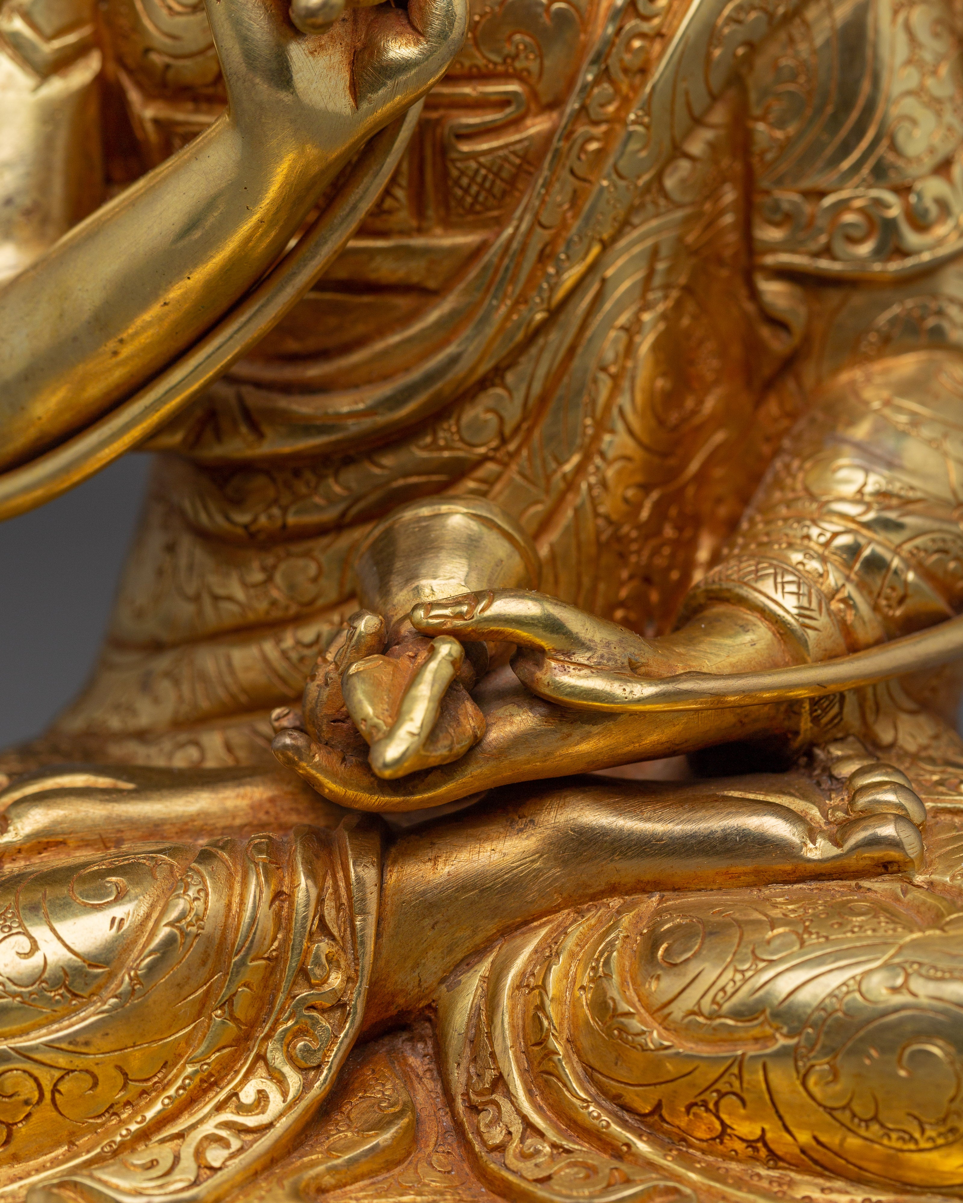 Tibetan Master Longchenpa | Nepali Handcrafted Buddhist Figure