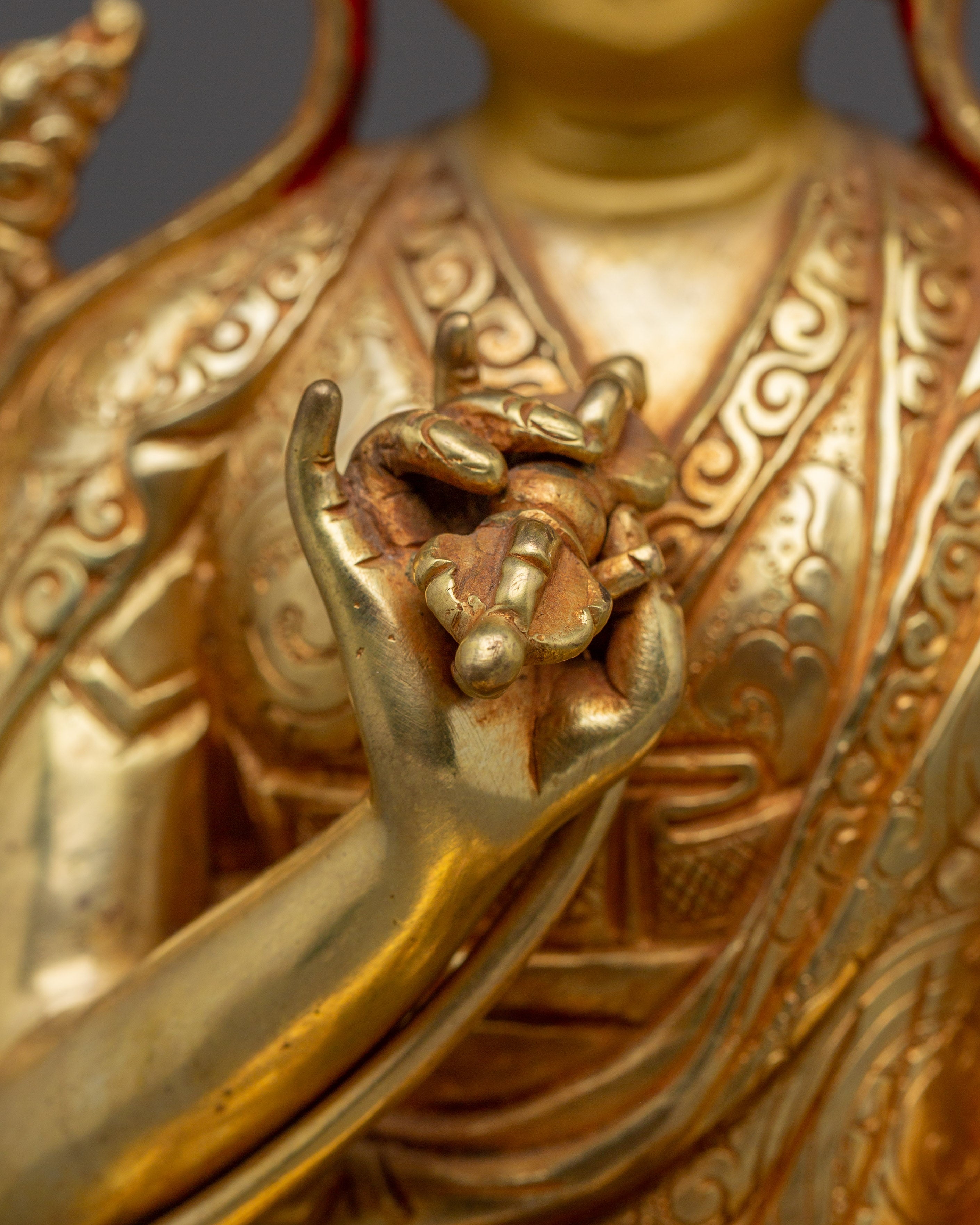 Tibetan Master Longchenpa | Nepali Handcrafted Buddhist Figure