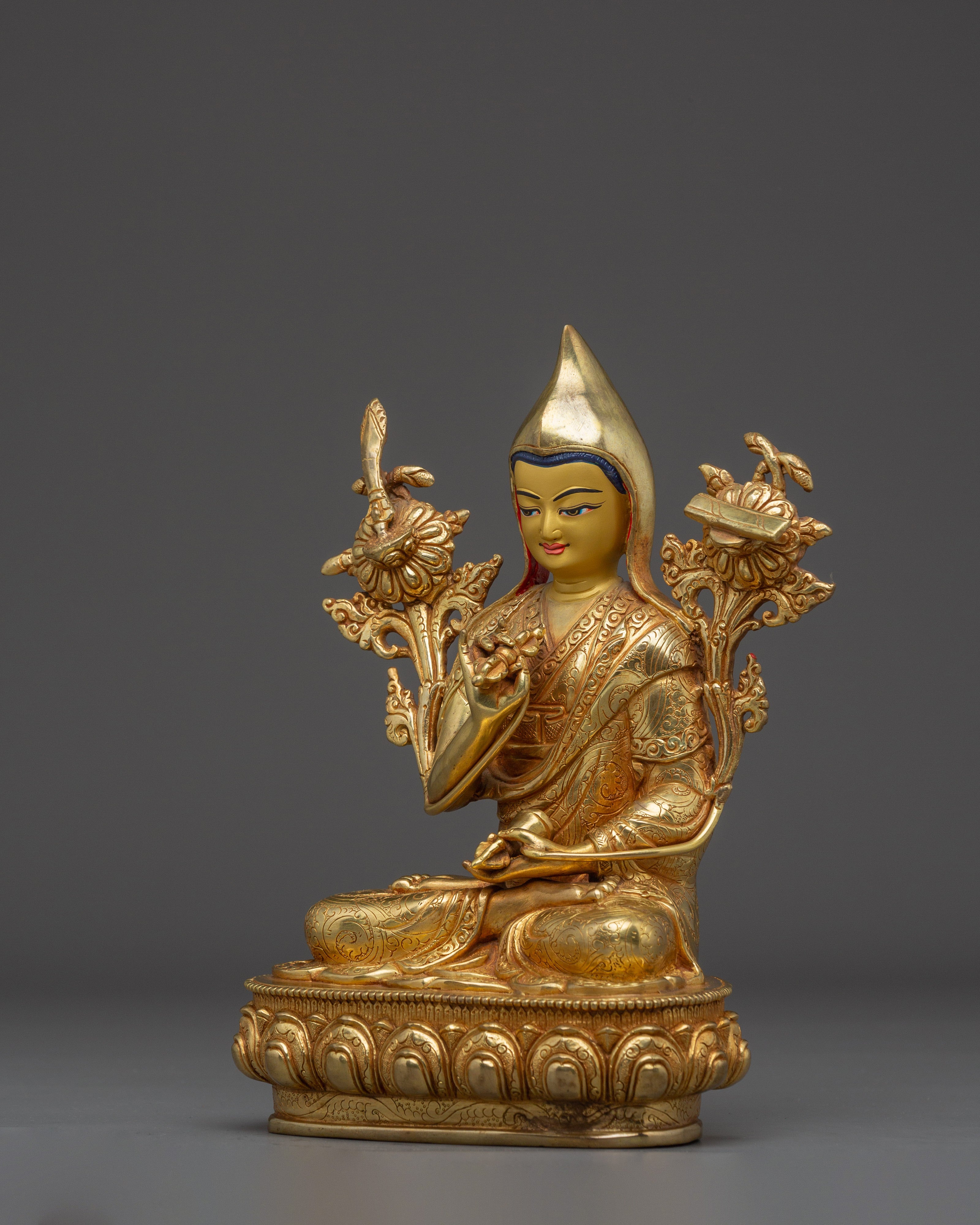 Tibetan Master Longchenpa | Nepali Handcrafted Buddhist Figure