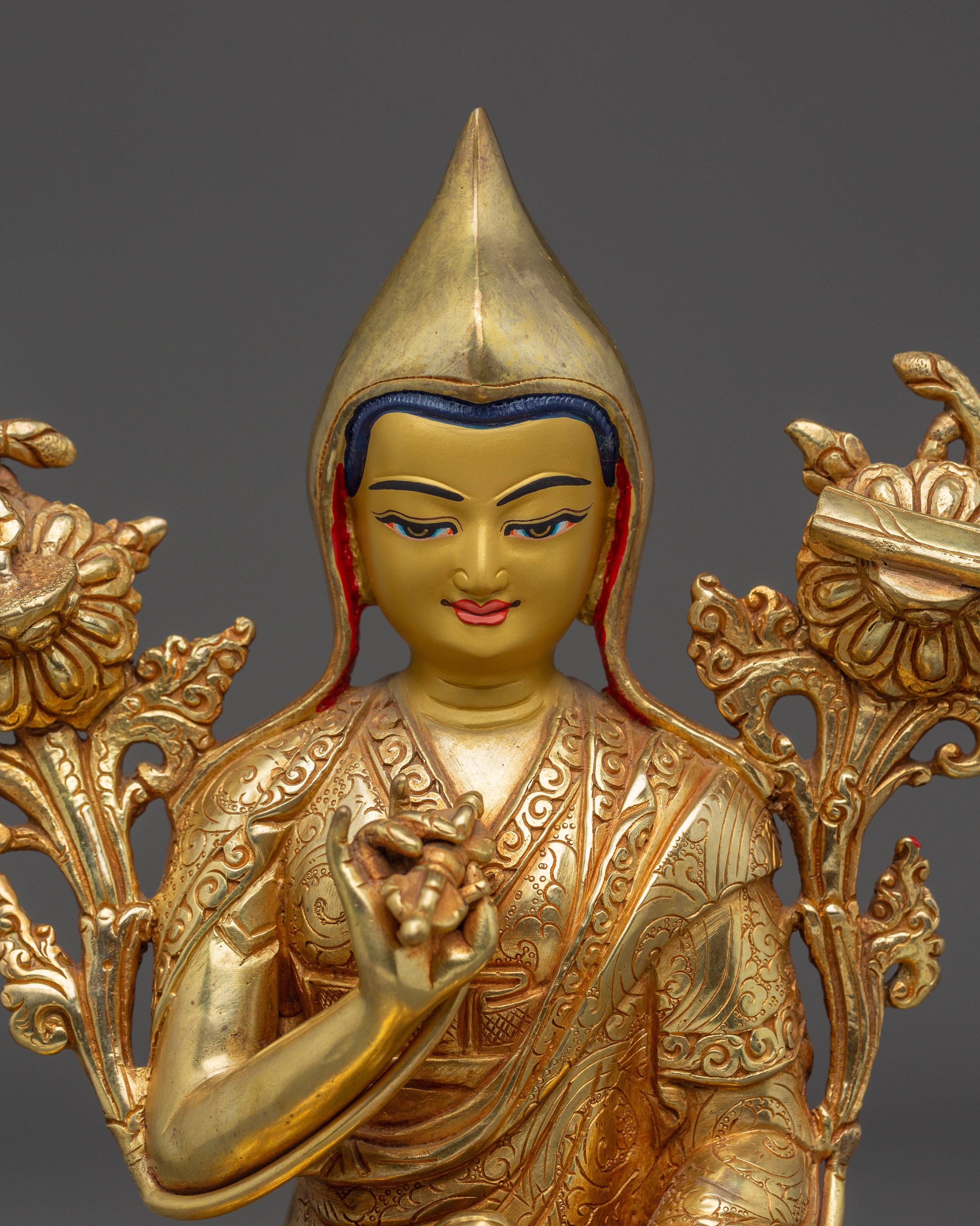 Tibetan Master Longchenpa | Nepali Handcrafted Buddhist Figure
