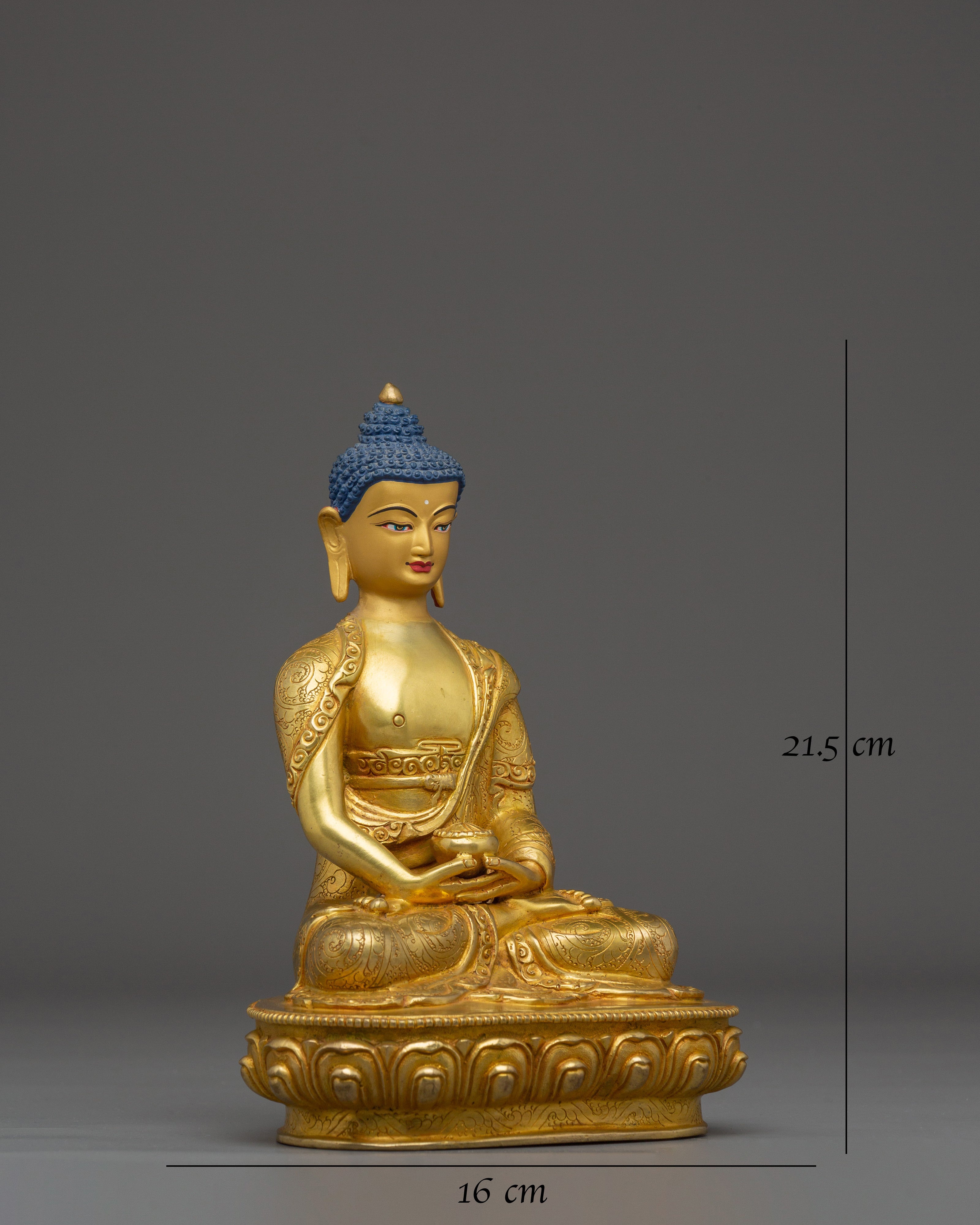 Handmade Golden Statue of Buddha Amitabha
