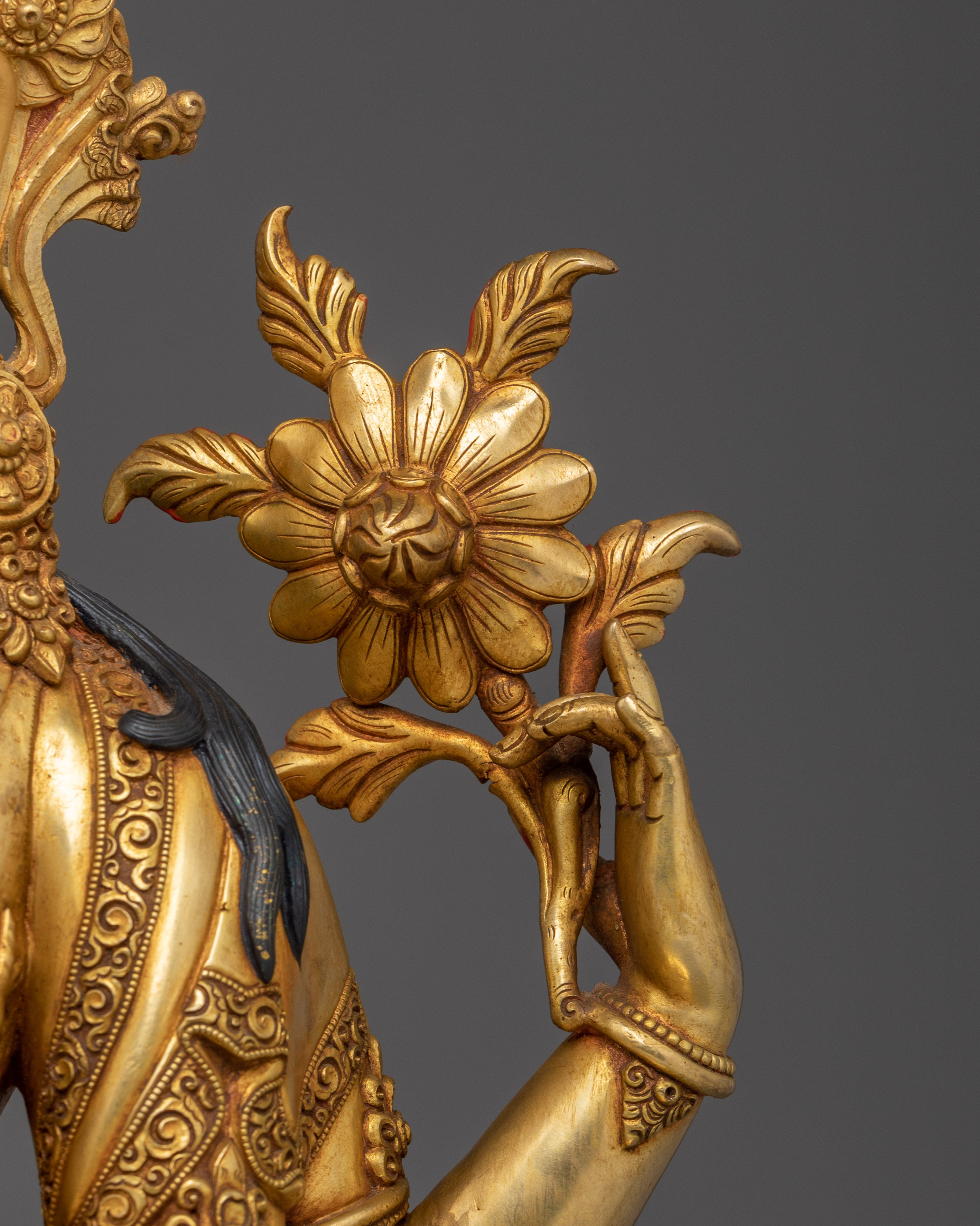 Chenrezig Buddhist Deity for Spiritual Altars | Buddhist Altar Deity Sculpture