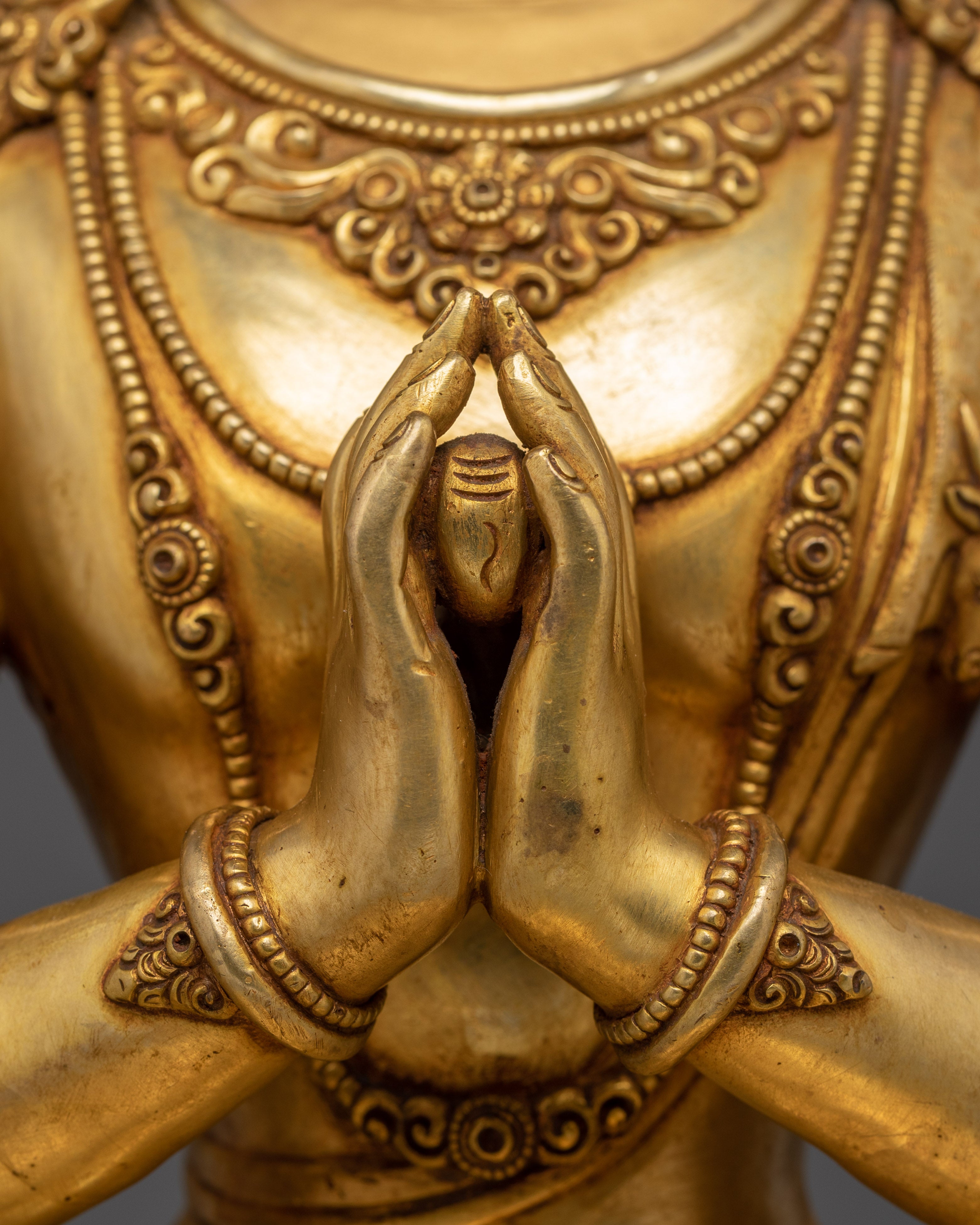 Chenrezig Buddhist Deity for Spiritual Altars | Buddhist Altar Deity Sculpture