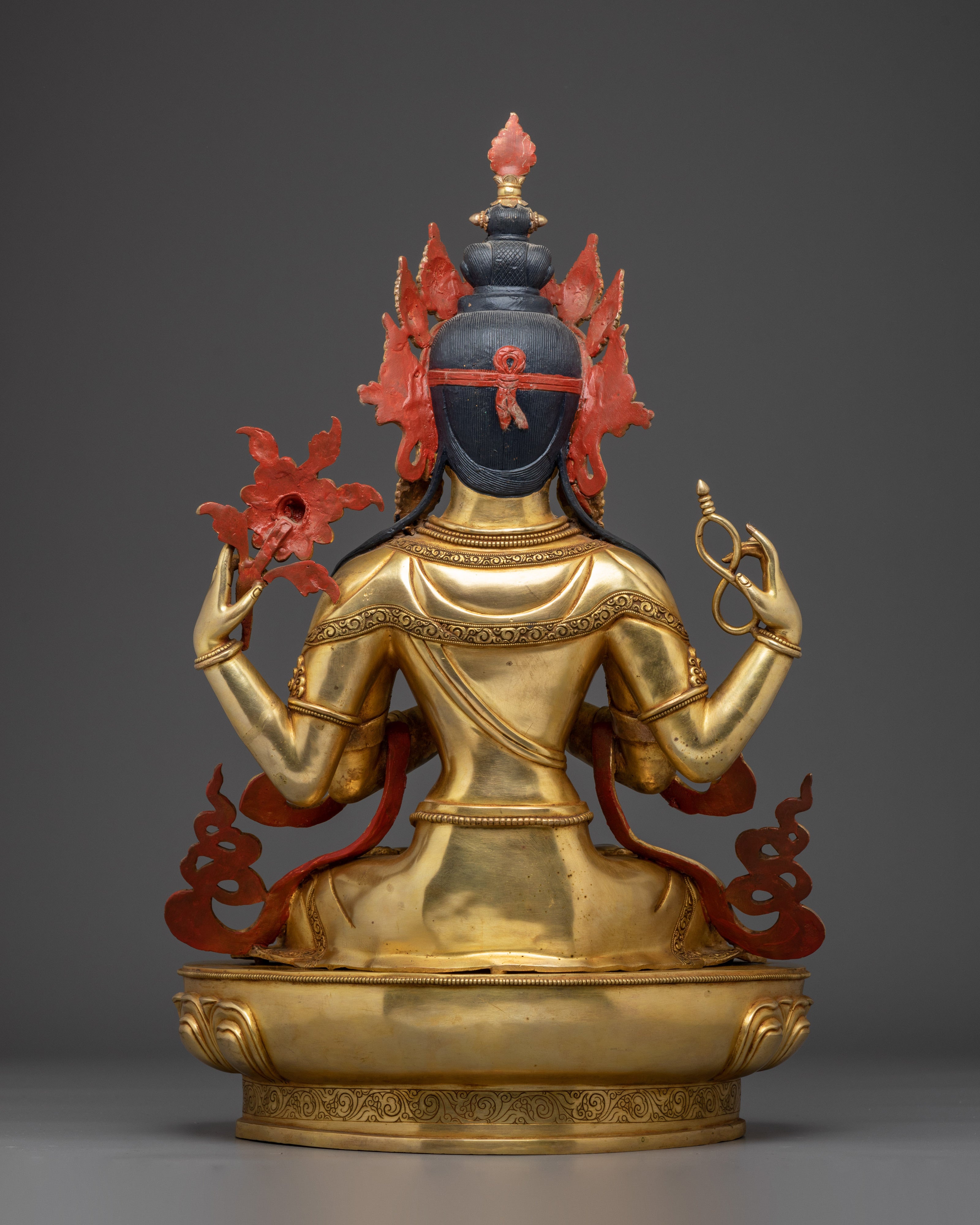 Chenrezig Buddhist Deity for Spiritual Altars | Buddhist Altar Deity Sculpture
