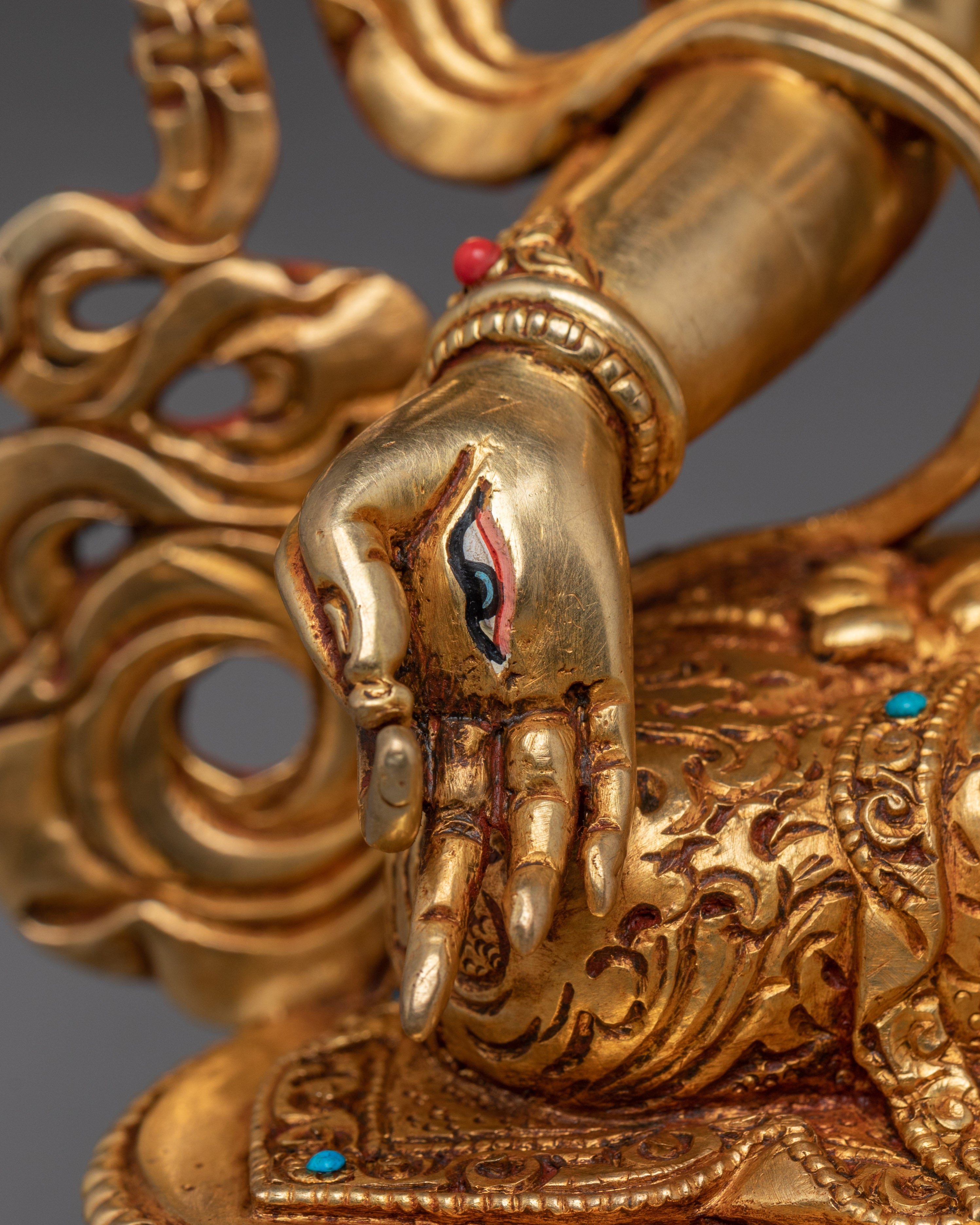 Golden White Tara Art: Tibetan Healing Deity | Traditional Sculpture