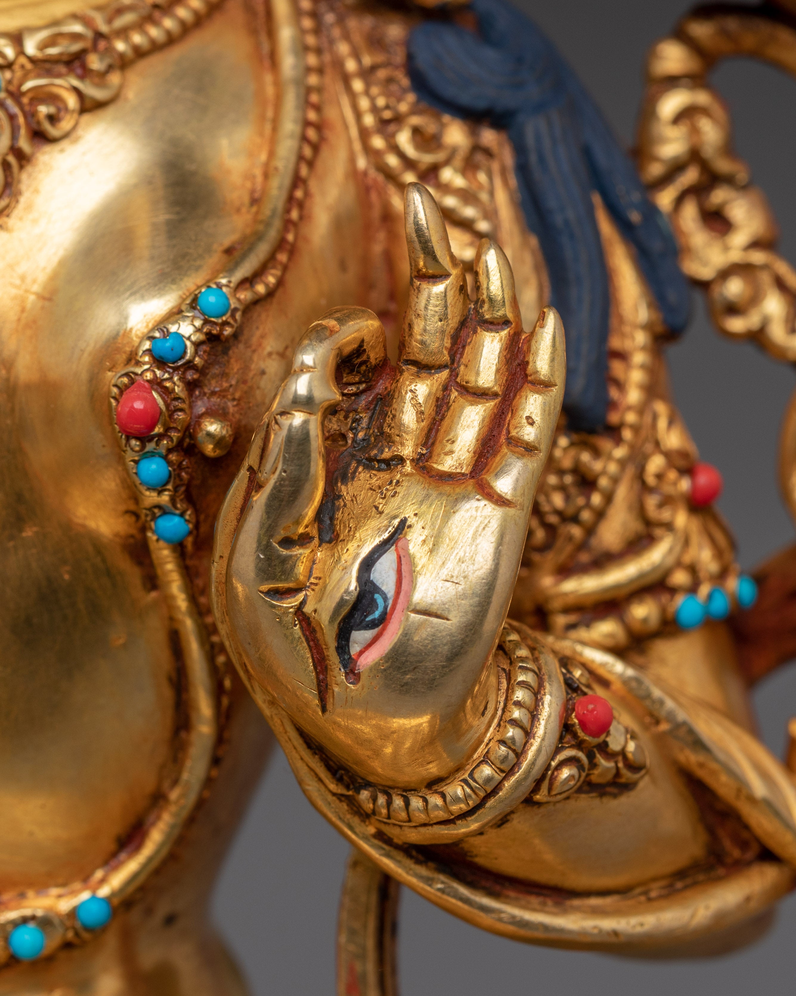 Golden White Tara Art: Tibetan Healing Deity | Traditional Sculpture