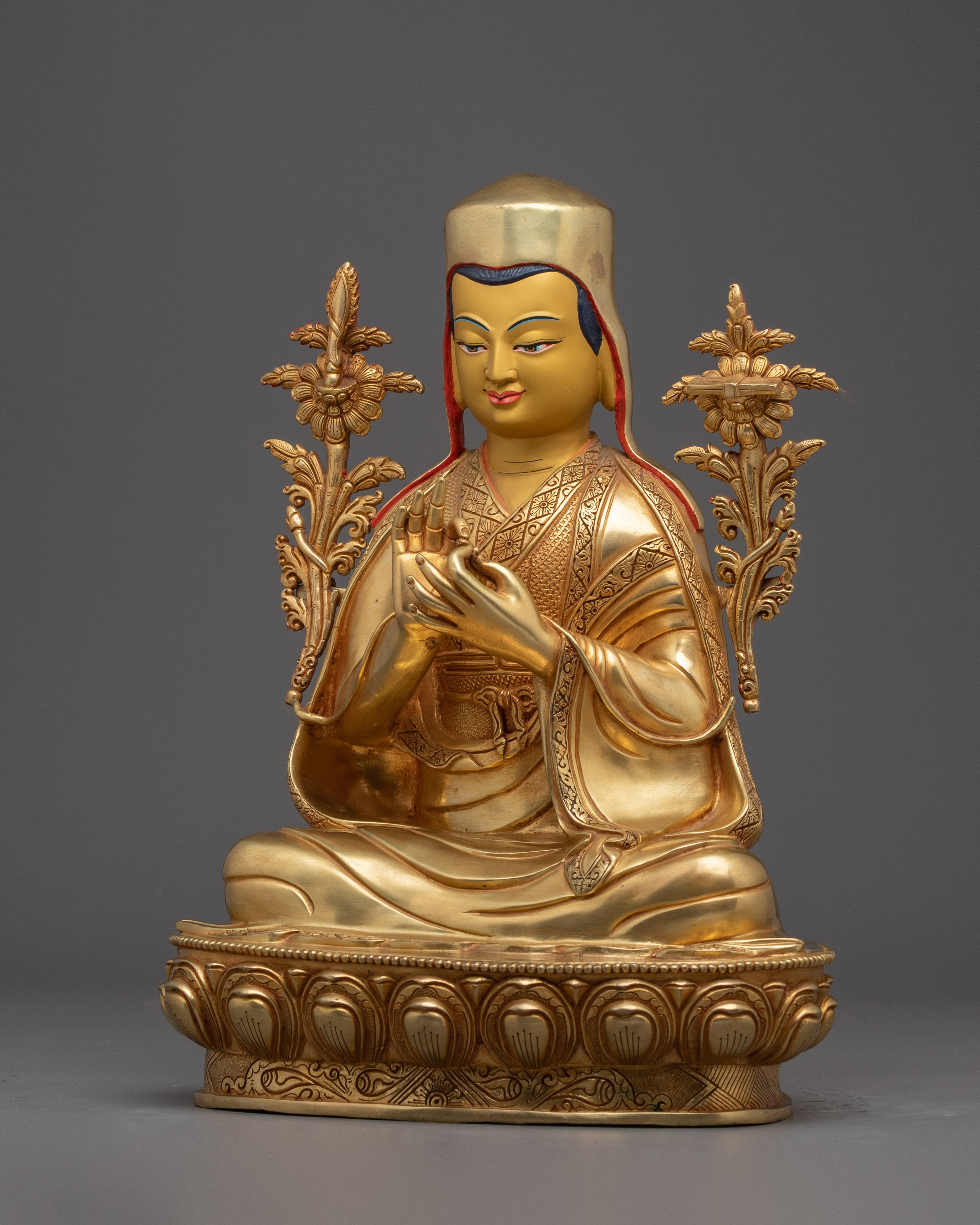 Shakya Master Set, Enlightened Masters | Gold Gilded Vajrayana Icons