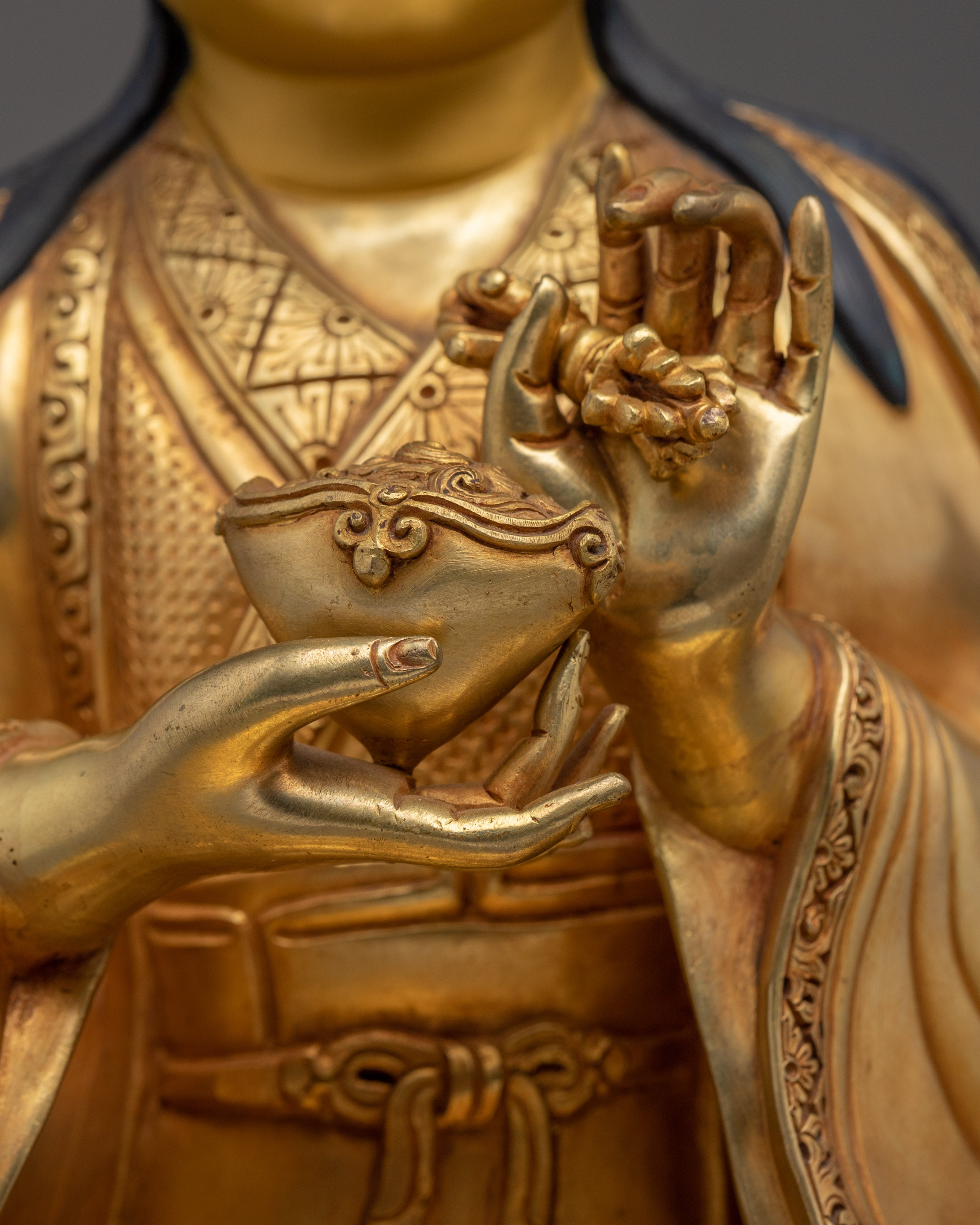 Shakya Master Set, Enlightened Masters | Gold Gilded Vajrayana Icons