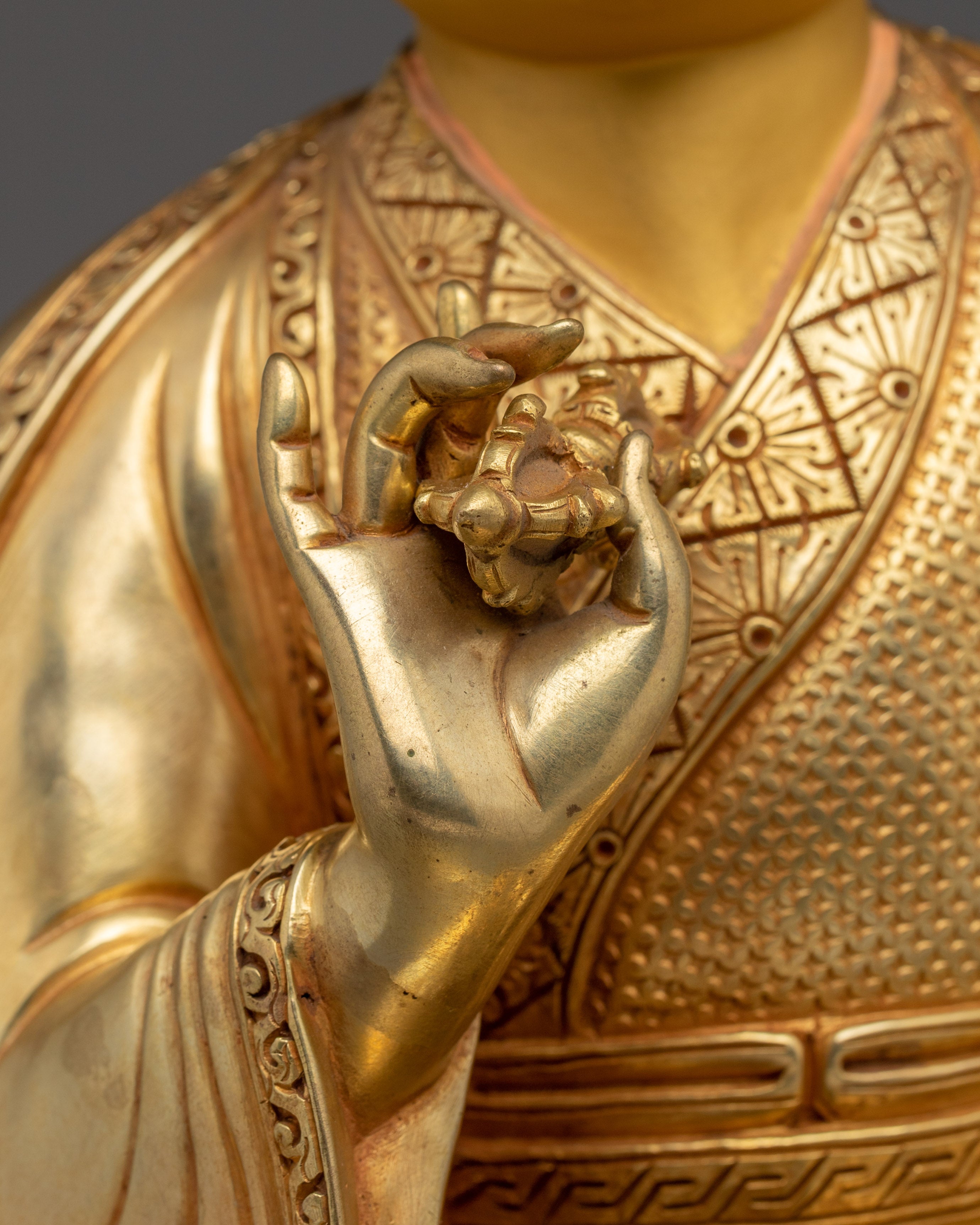 Shakya Master Set, Enlightened Masters | Gold Gilded Vajrayana Icons