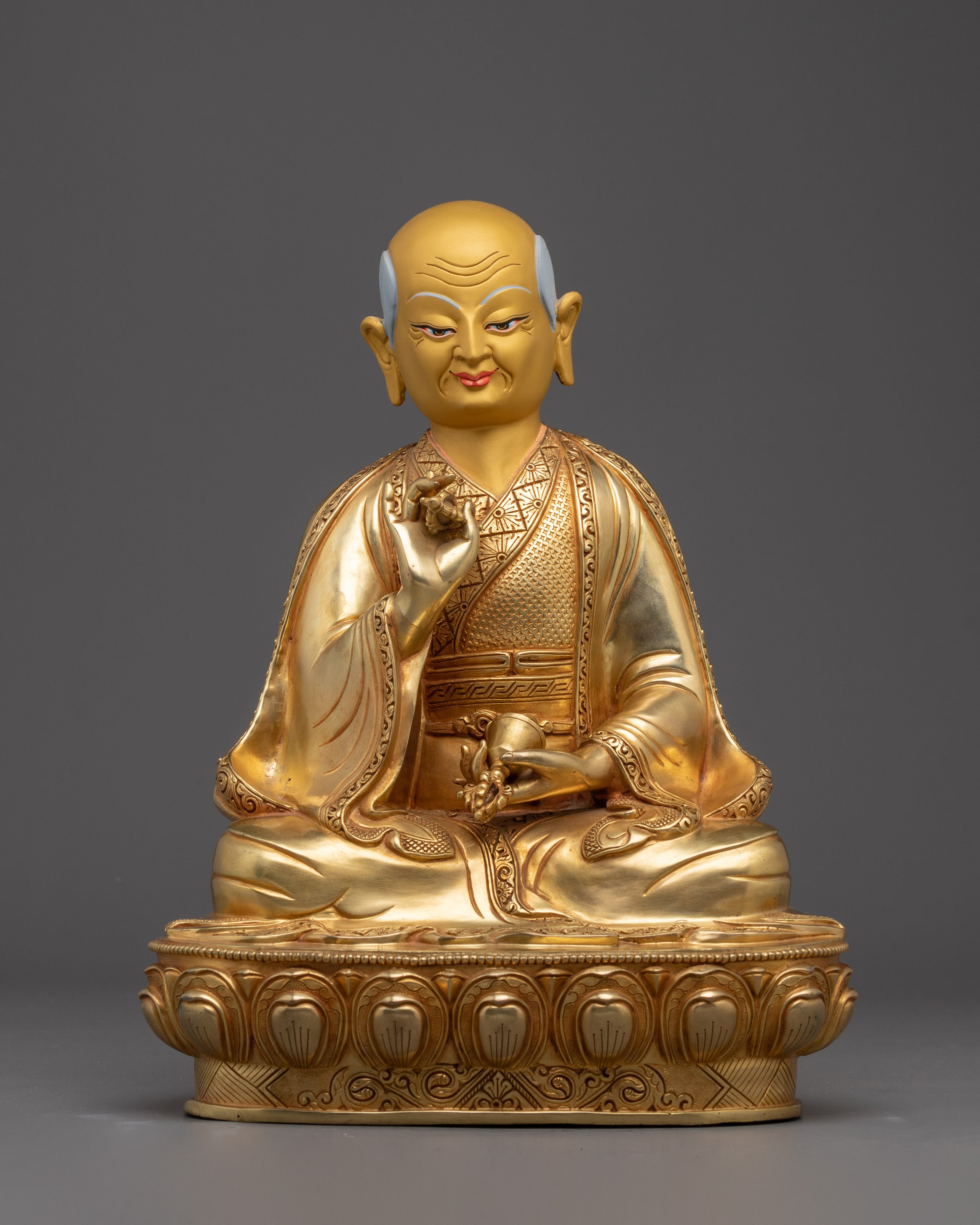 Shakya Master Set, Enlightened Masters | Gold Gilded Vajrayana Icons