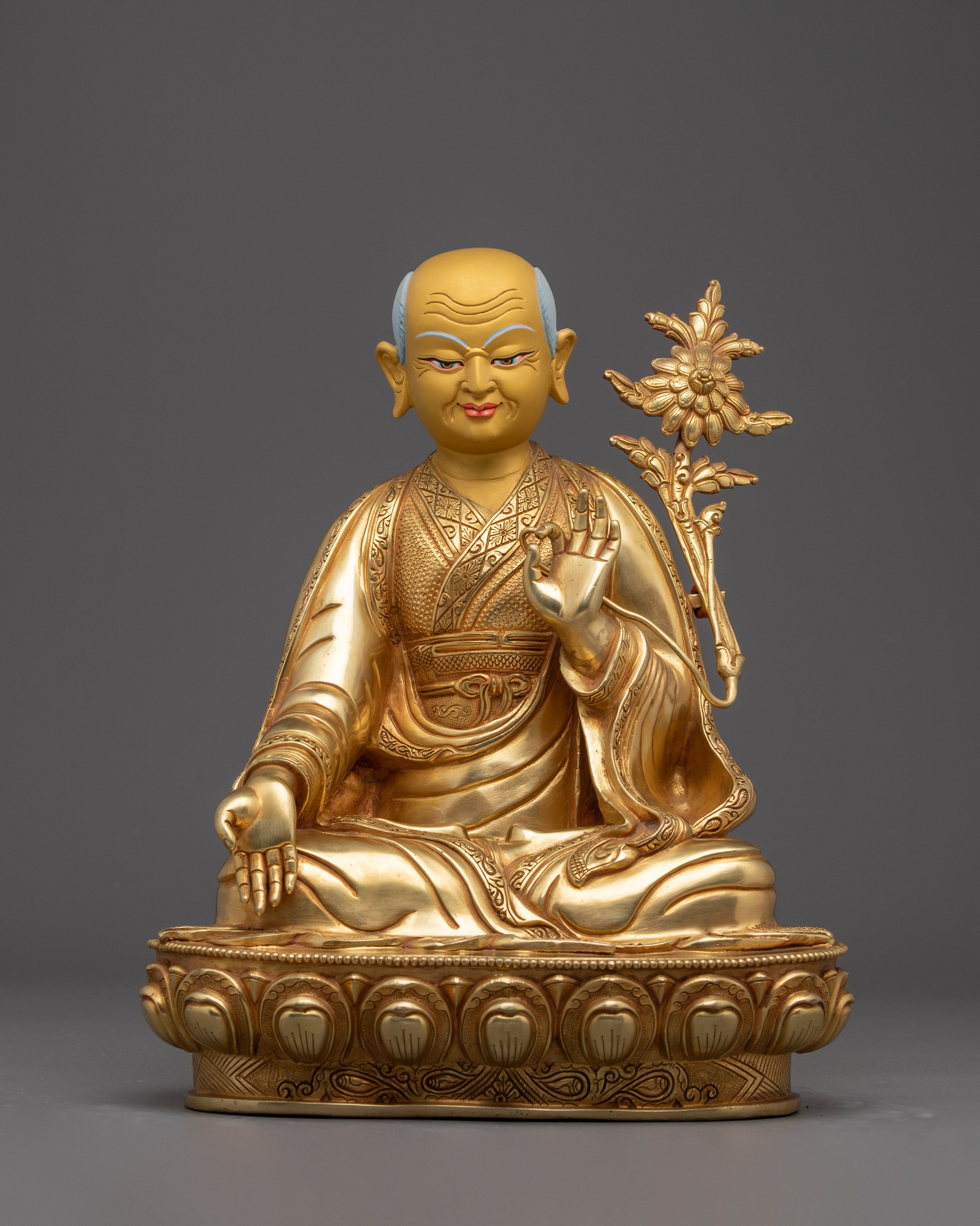 Shakya Master Set, Enlightened Masters | Gold Gilded Vajrayana Icons