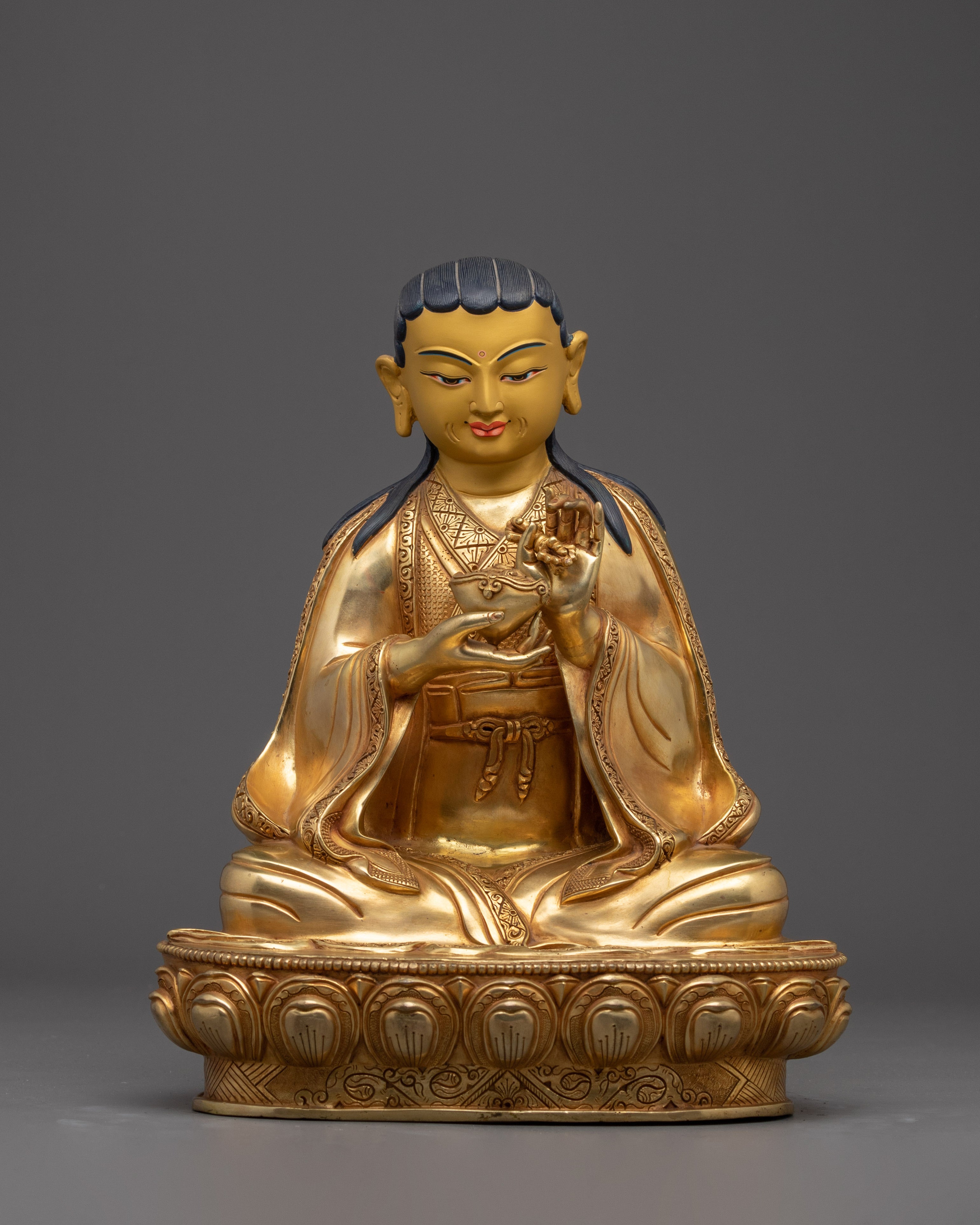 Shakya Master Set, Enlightened Masters | Gold Gilded Vajrayana Icons