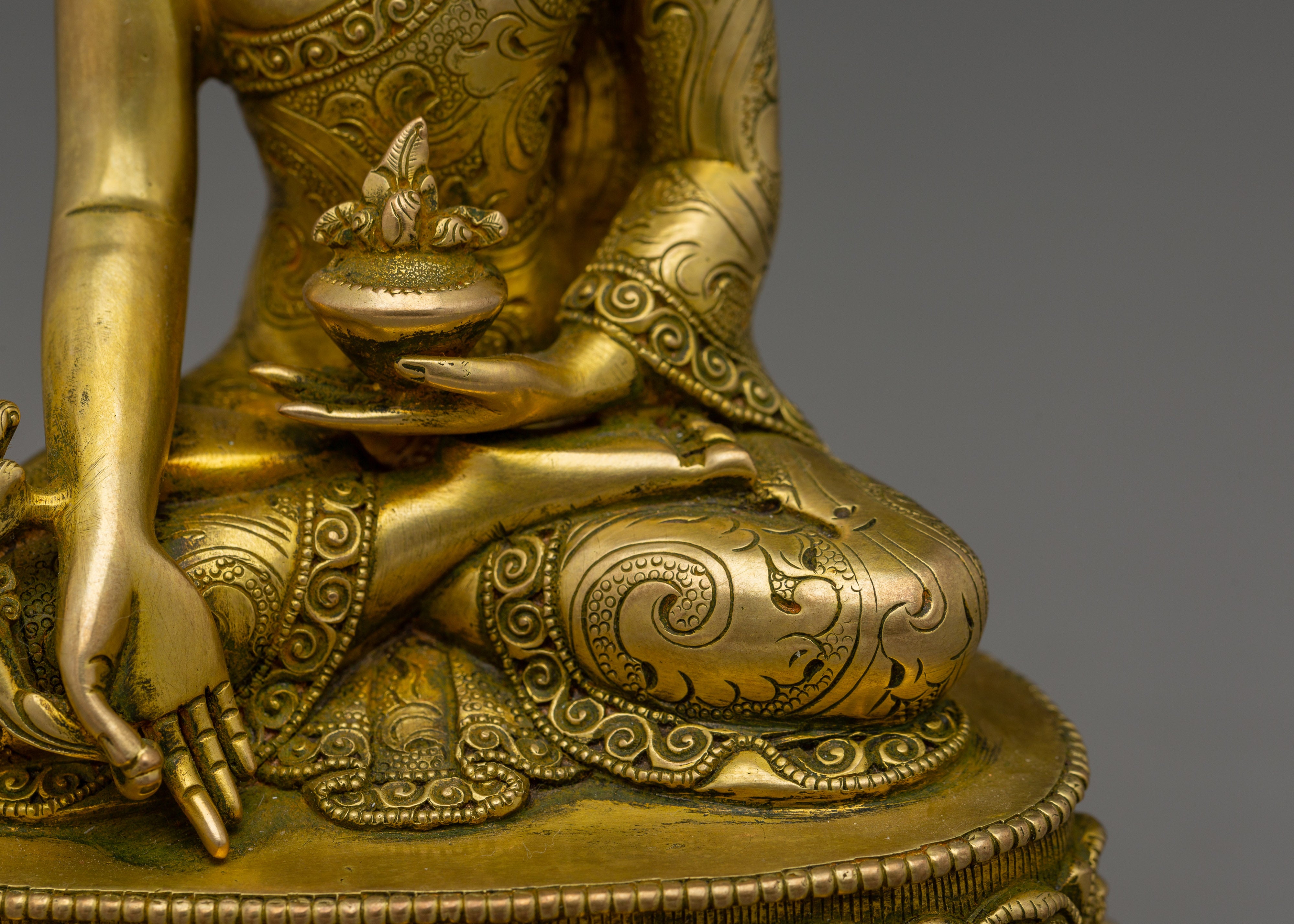 Handmade Copper Medicine Buddha Statue