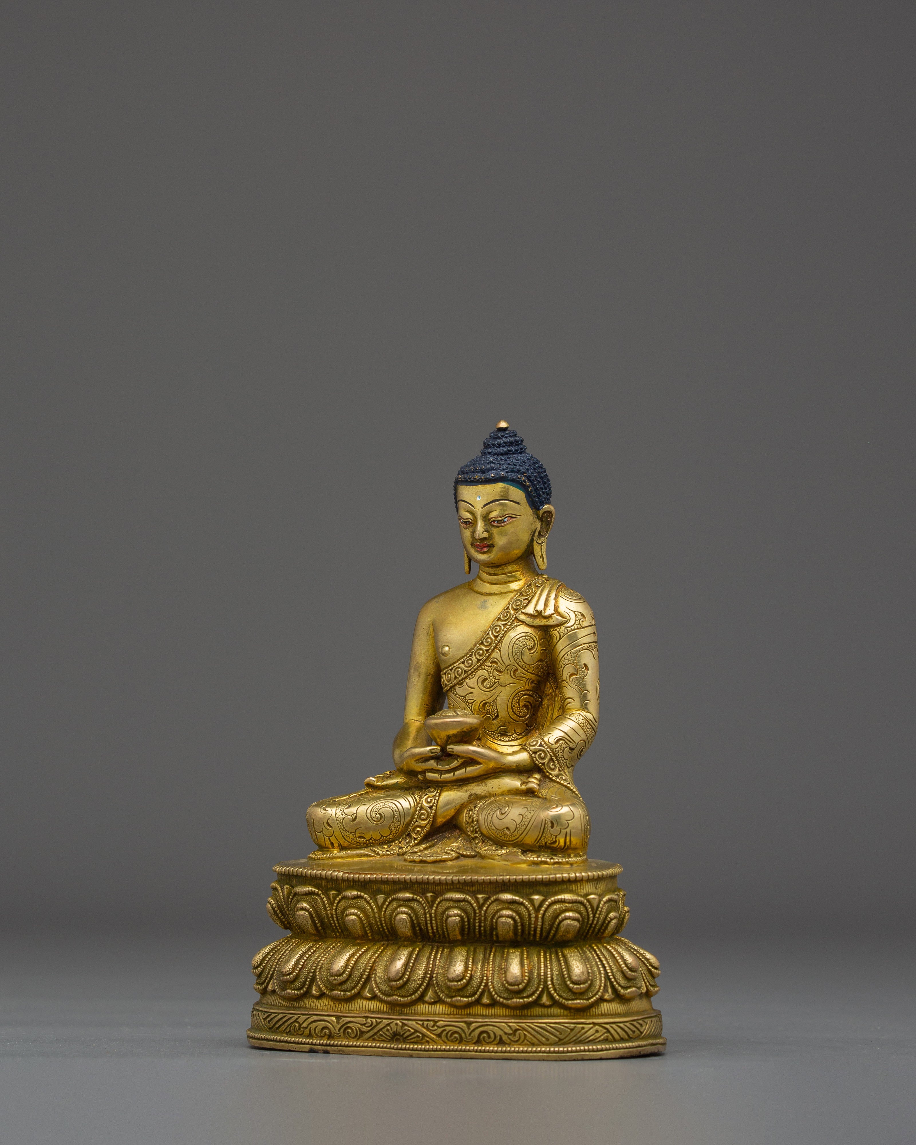 Enlightened Golden Amitabha Buddha Art | Spiritual Buddha for Meditation