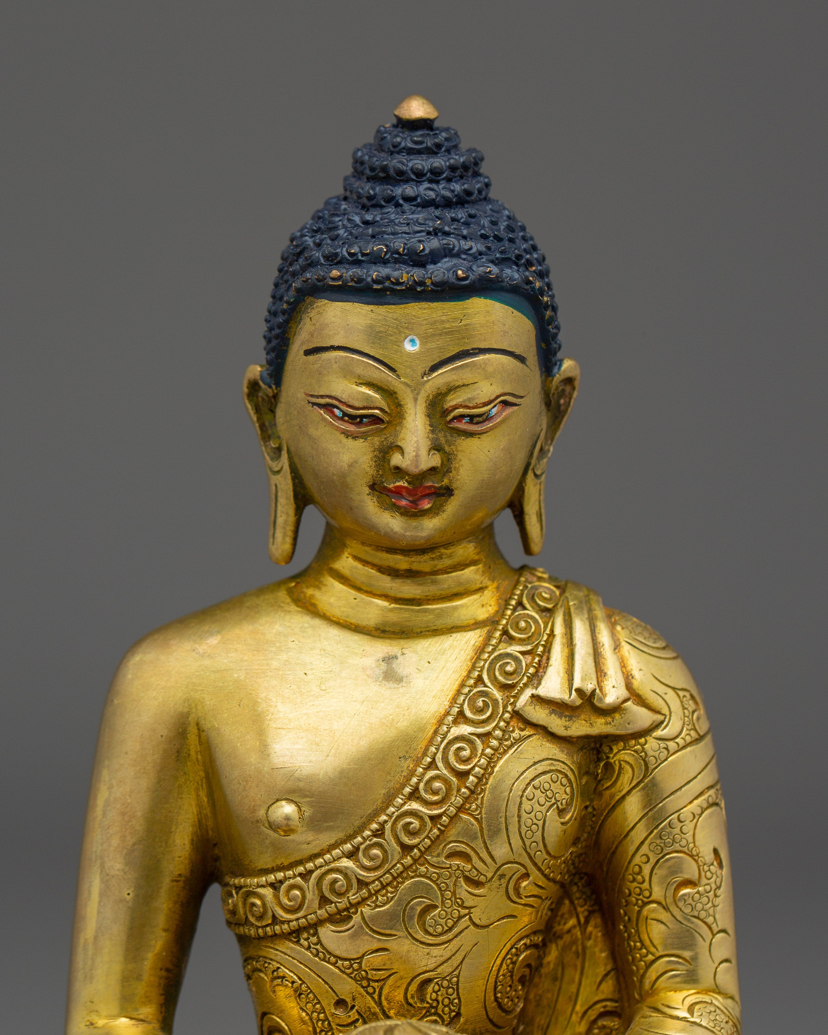 Enlightened Golden Amitabha Buddha Art | Spiritual Buddha for Meditation