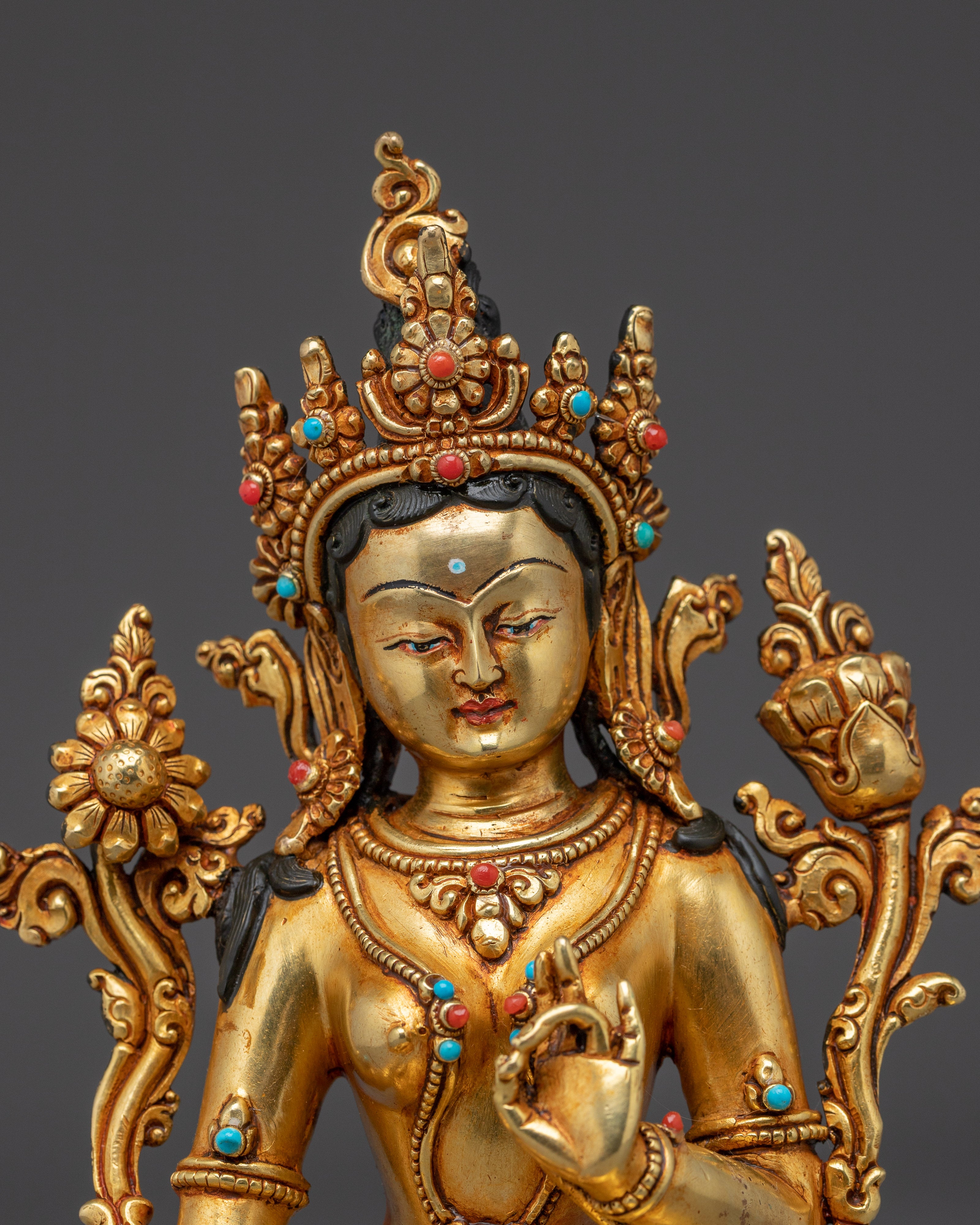 Green Tara Statue: Mother of Compassion and Liberation