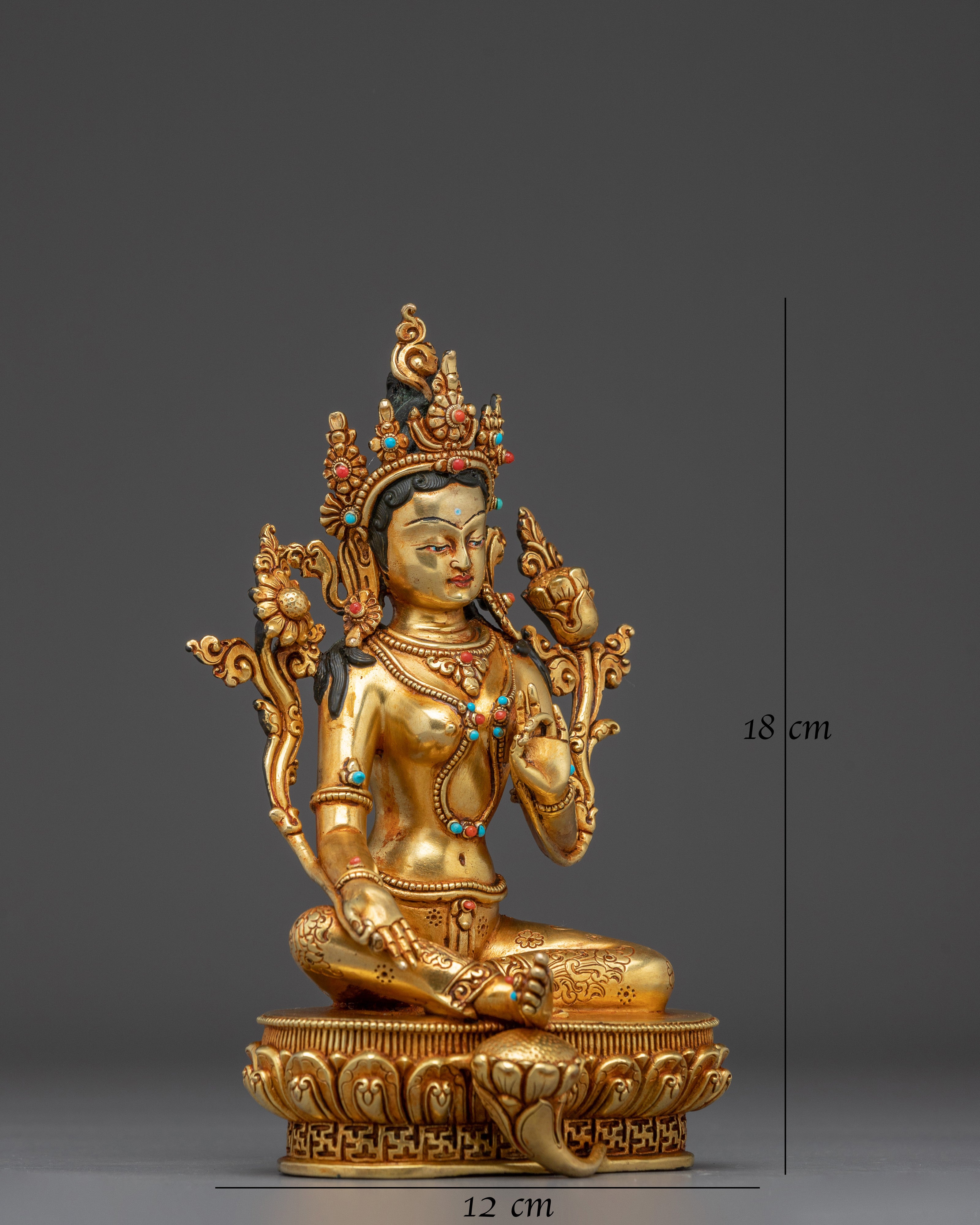 Green Tara Statue: Mother of Compassion and Liberation