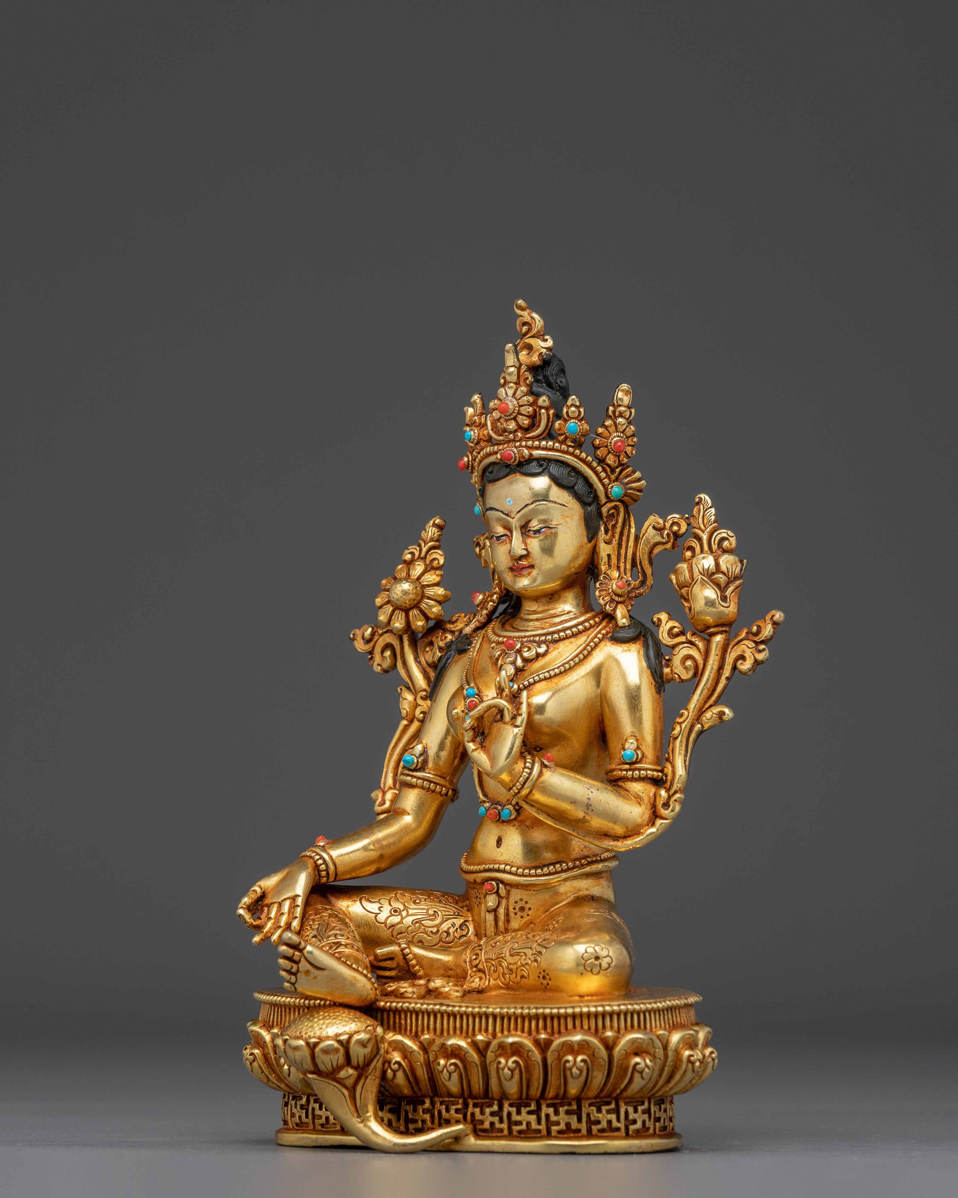 Green Tara Statue: Mother of Compassion and Liberation
