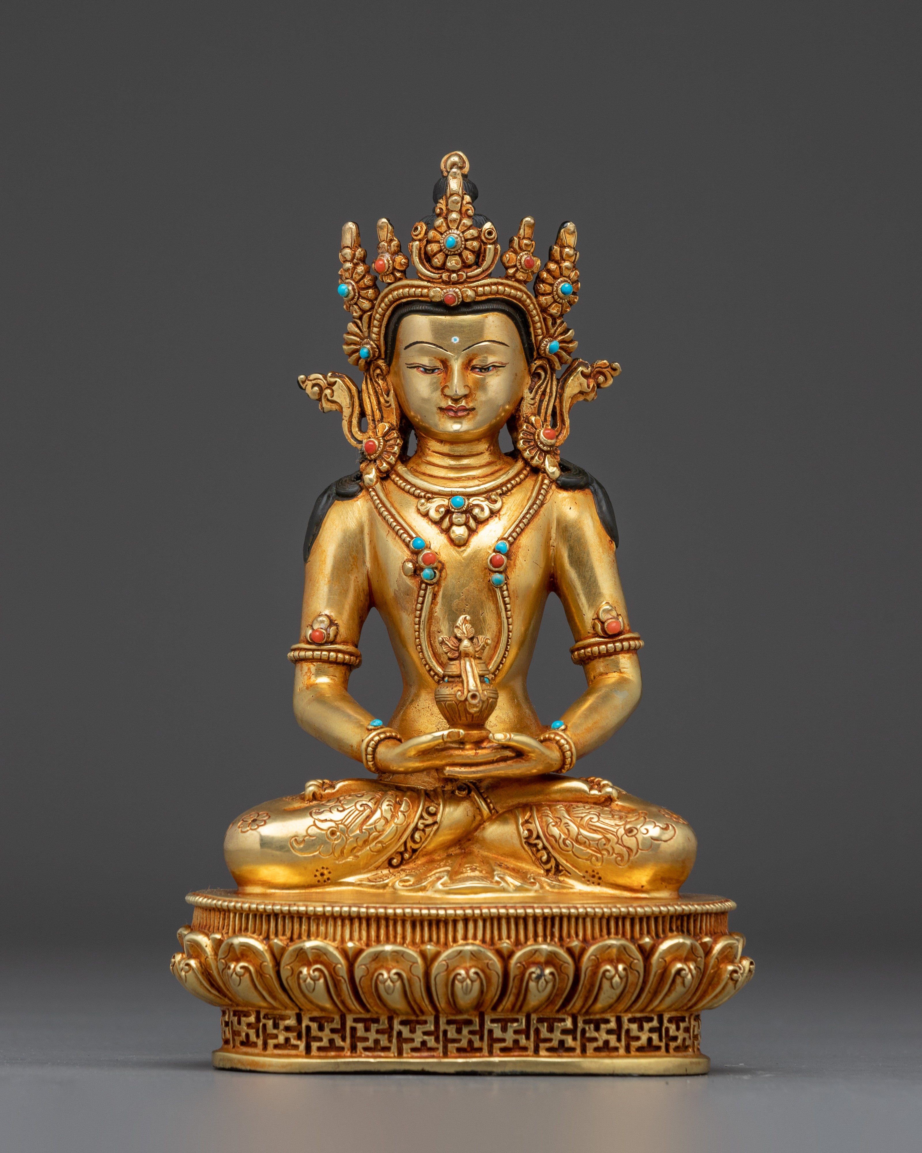 Golden Sculpture of Bodhisattva set | Symbol of Compassion and wisdom