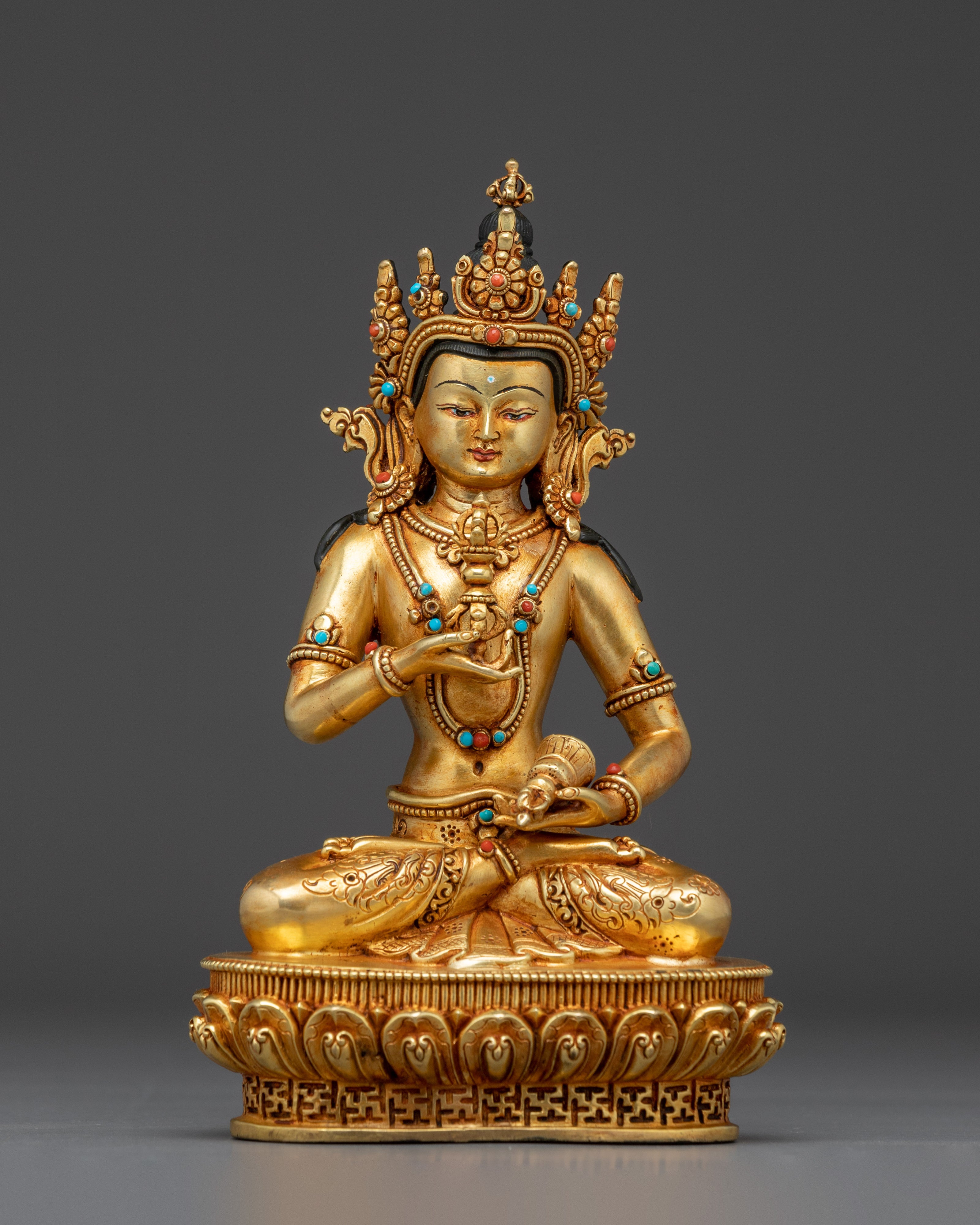 Golden Sculpture of Bodhisattva set | Symbol of Compassion and wisdom