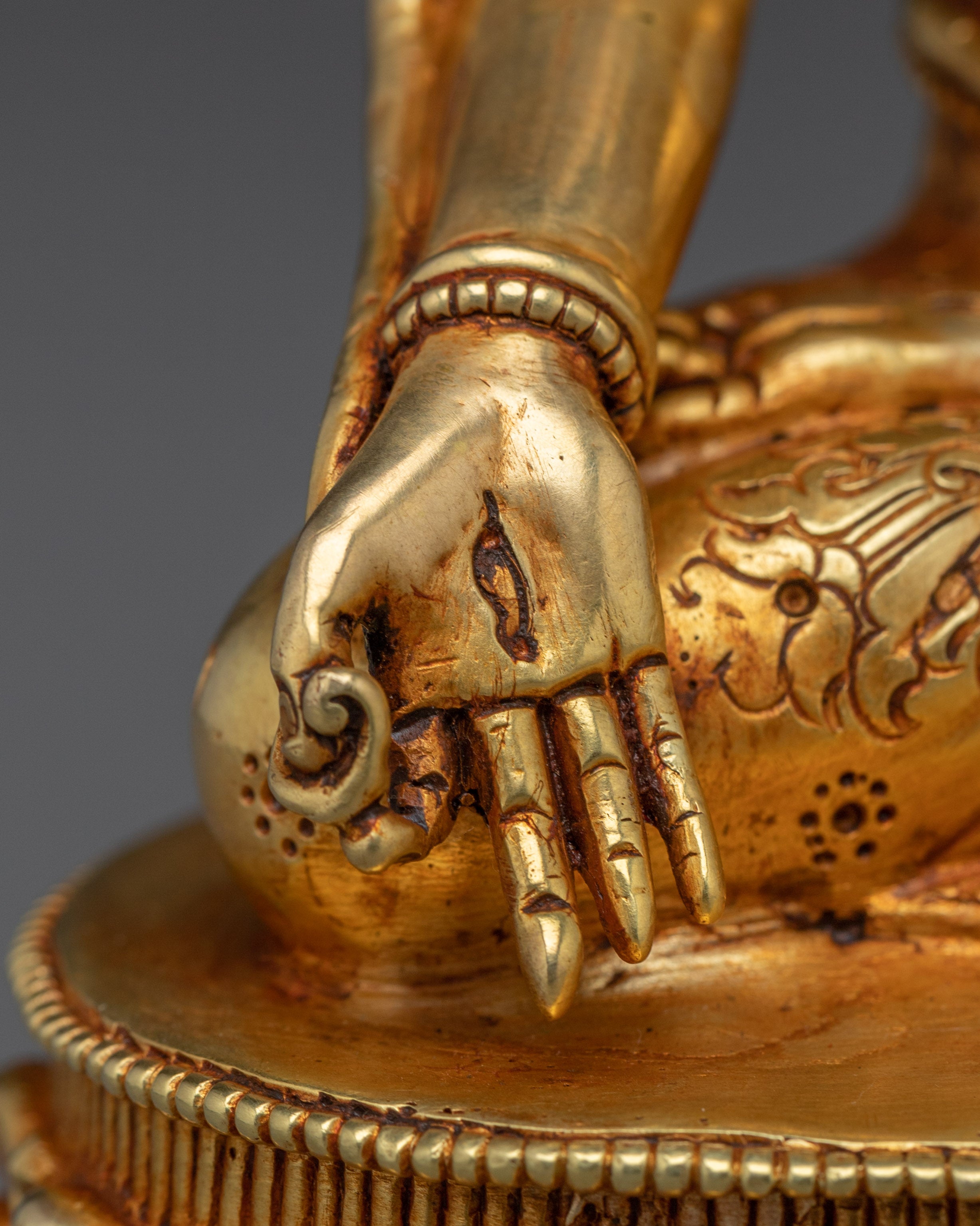 White Tara Golden Sacred Buddhist Artwork | Divine Protector and Spiritual Guide