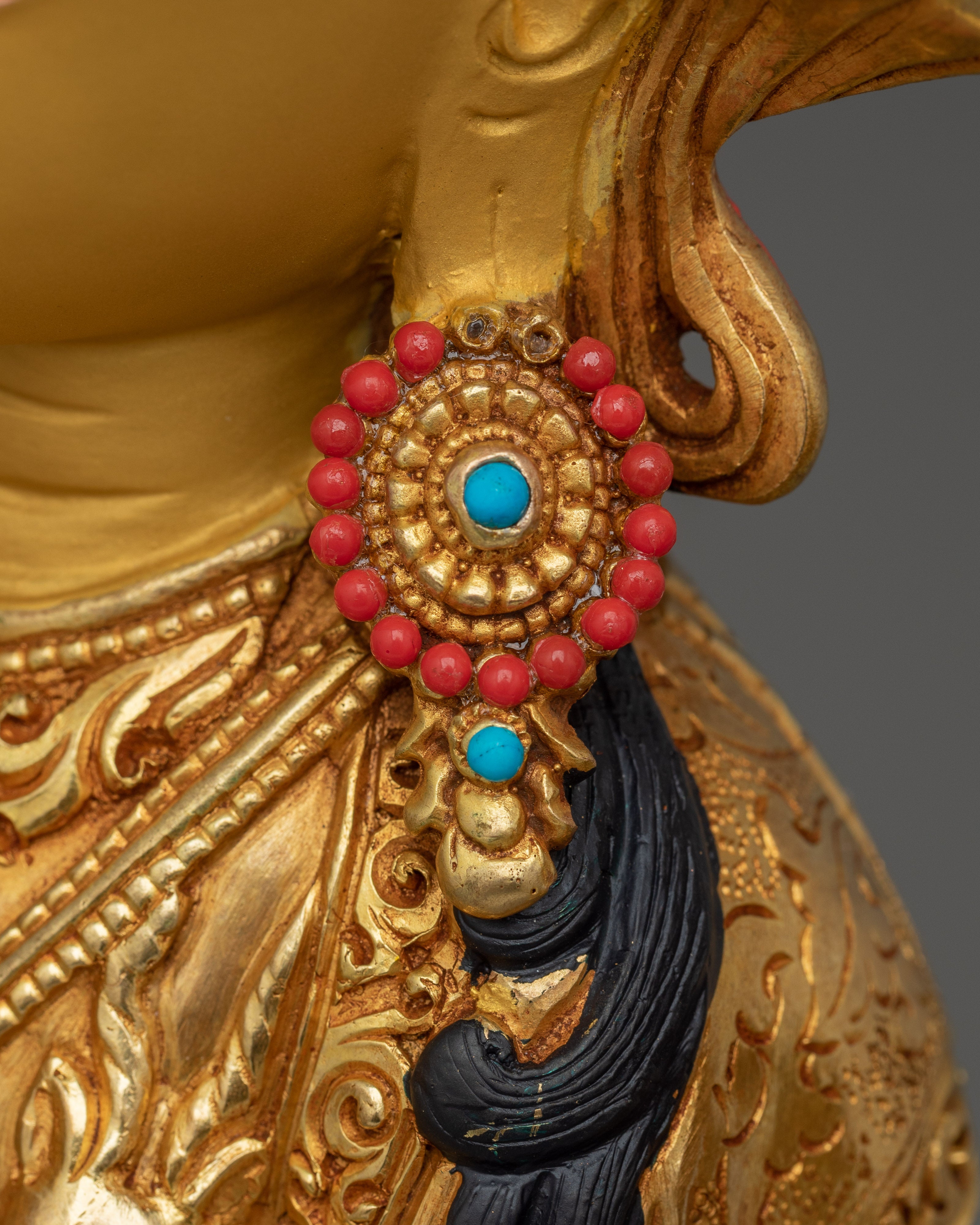 Copper Chenrezig Statue: The Bodhisattva of Compassion