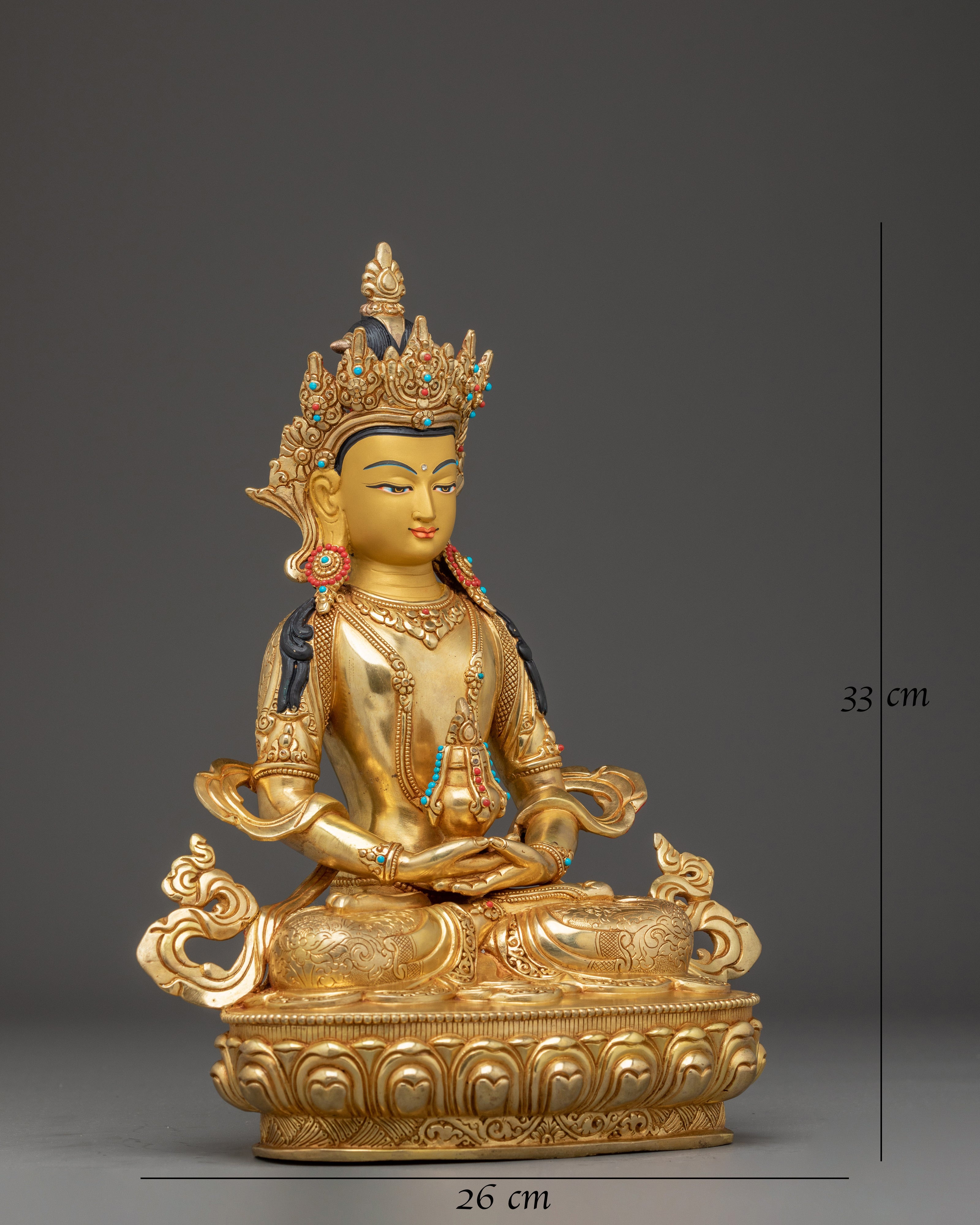 Amitayus Statue: Bodhisattva of Long-life