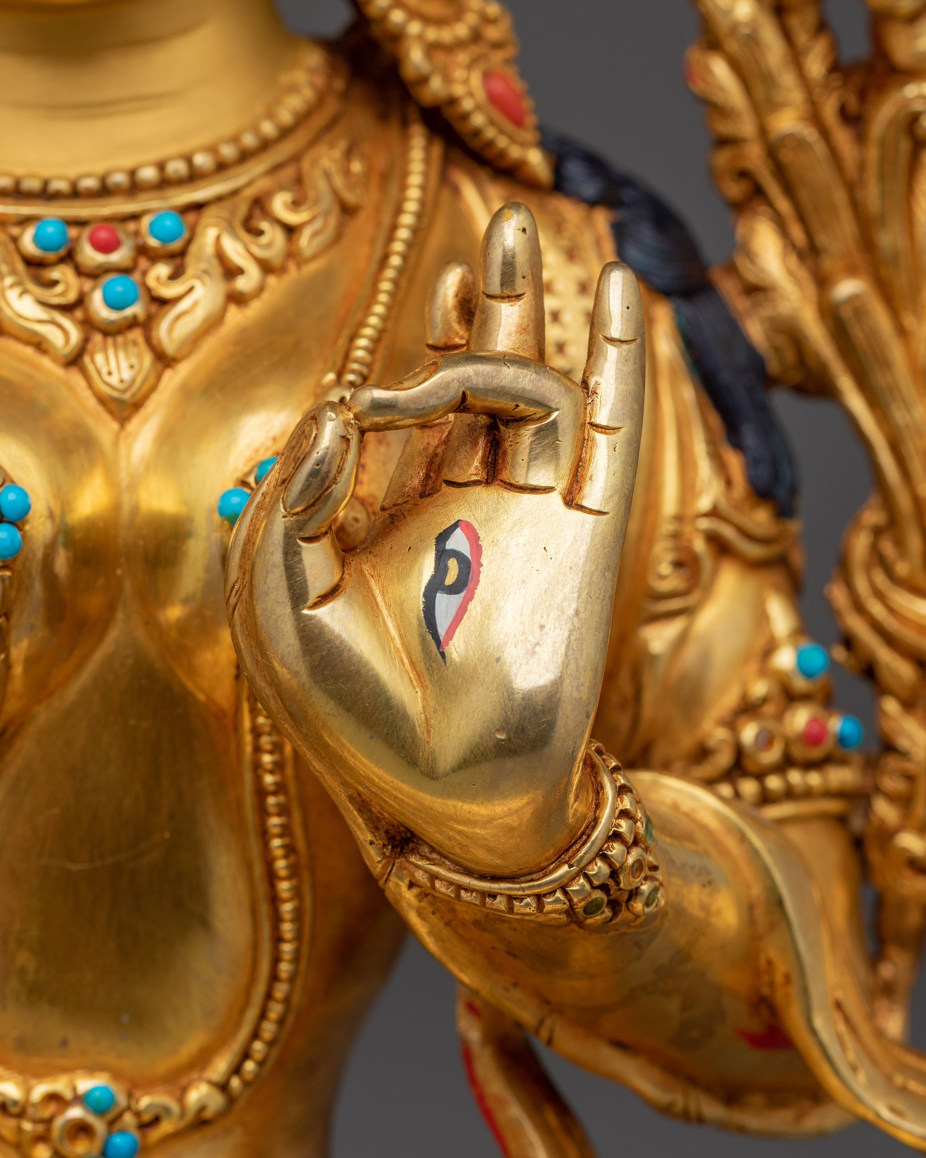 Handmade Statue of Sita Tara | White Tara - Tibetan Healing Deity