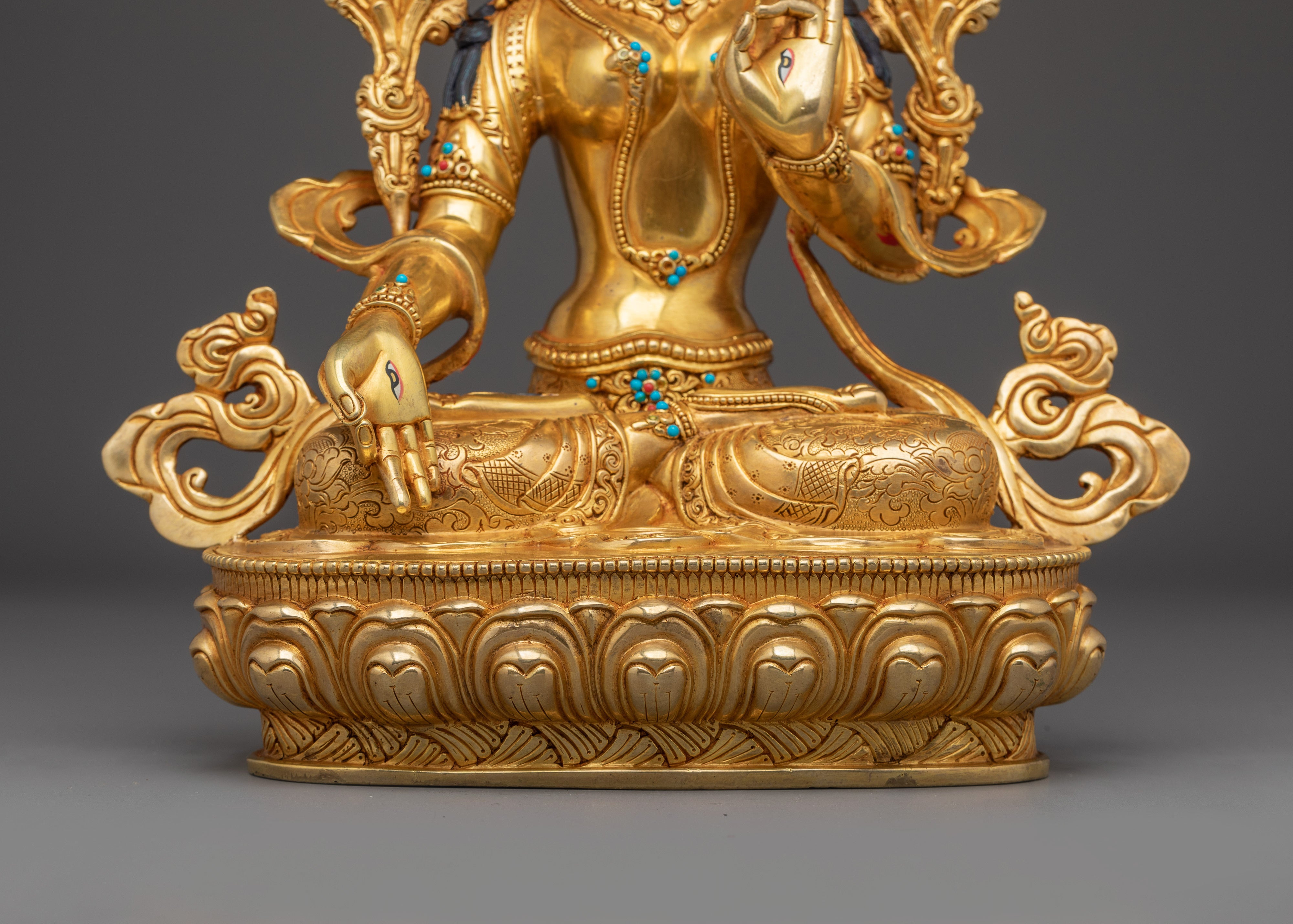 Handmade Statue of Sita Tara | White Tara - Tibetan Healing Deity