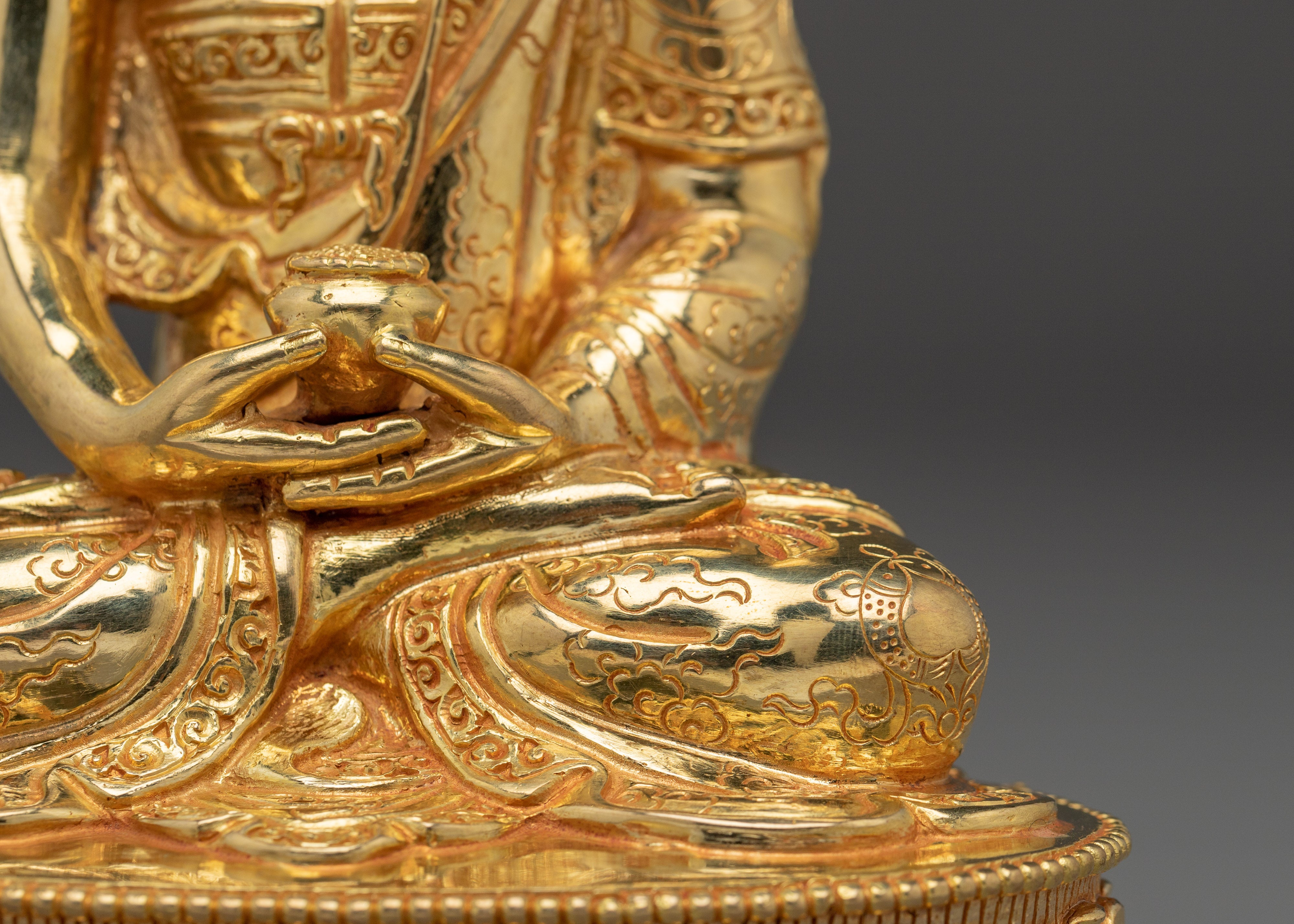 Nepalese Buddhist Art of Golden Amitabha Buddha | Buddha of Infinite Light