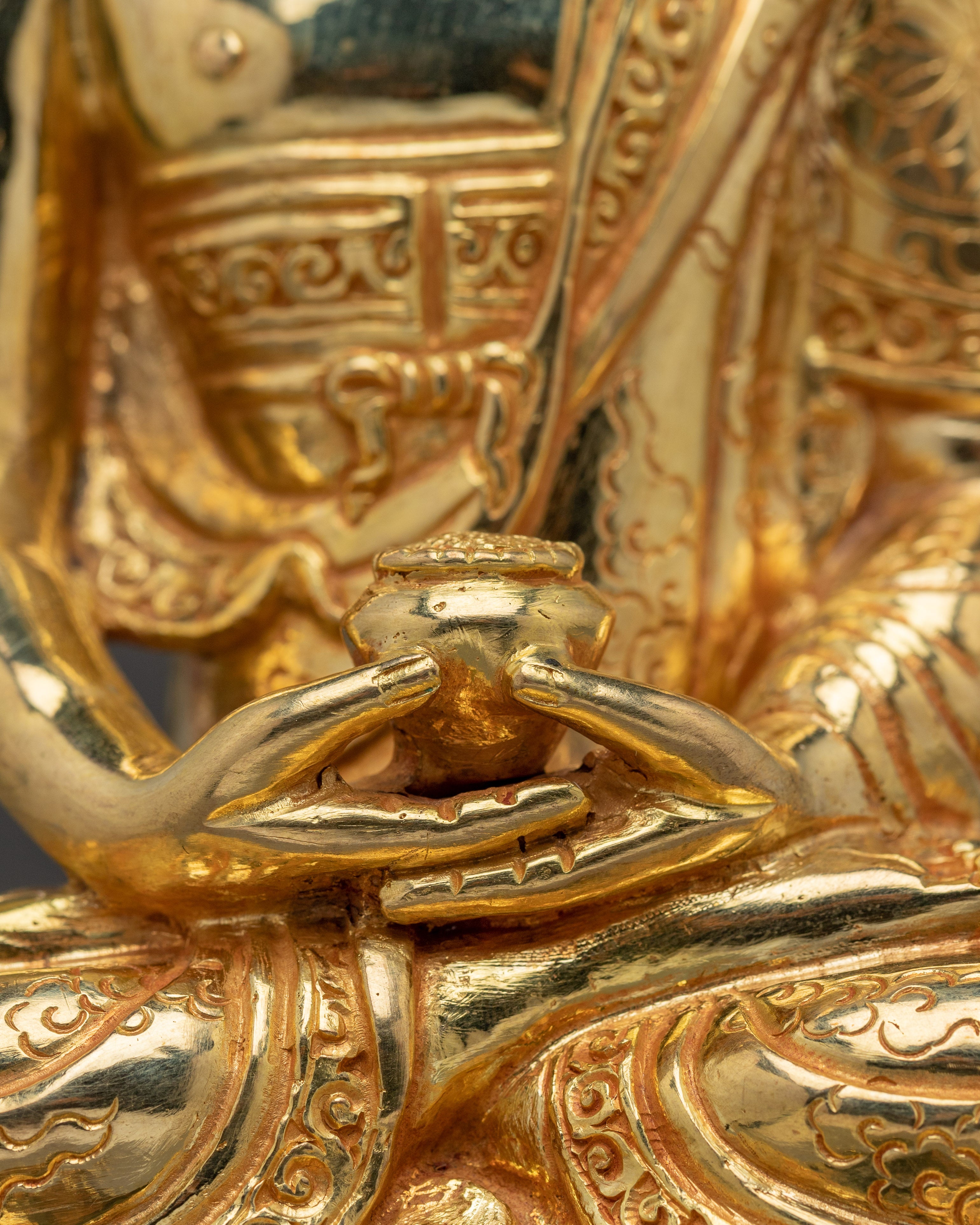 Nepalese Buddhist Art of Golden Amitabha Buddha | Buddha of Infinite Light
