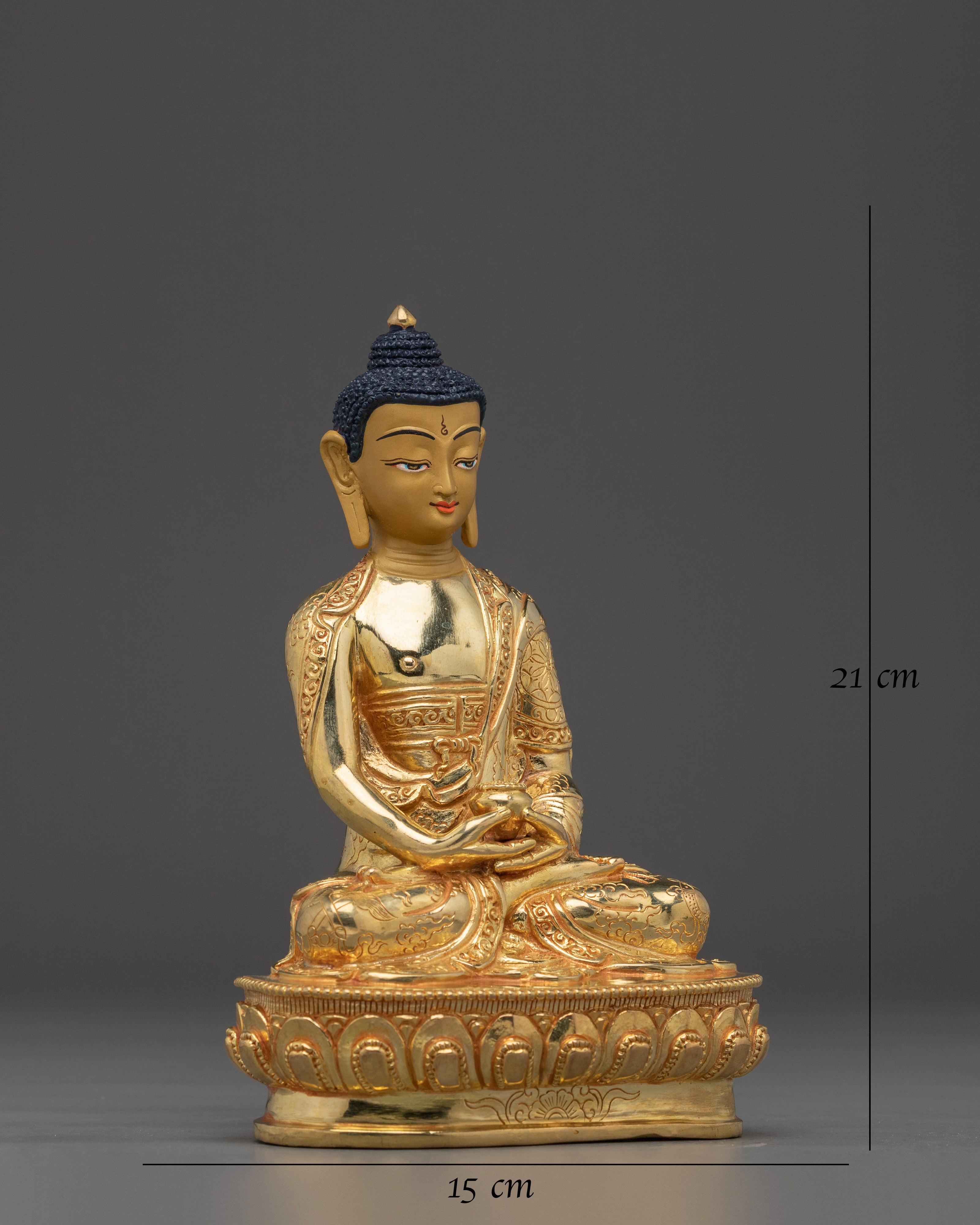 Nepalese Buddhist Art of Golden Amitabha Buddha