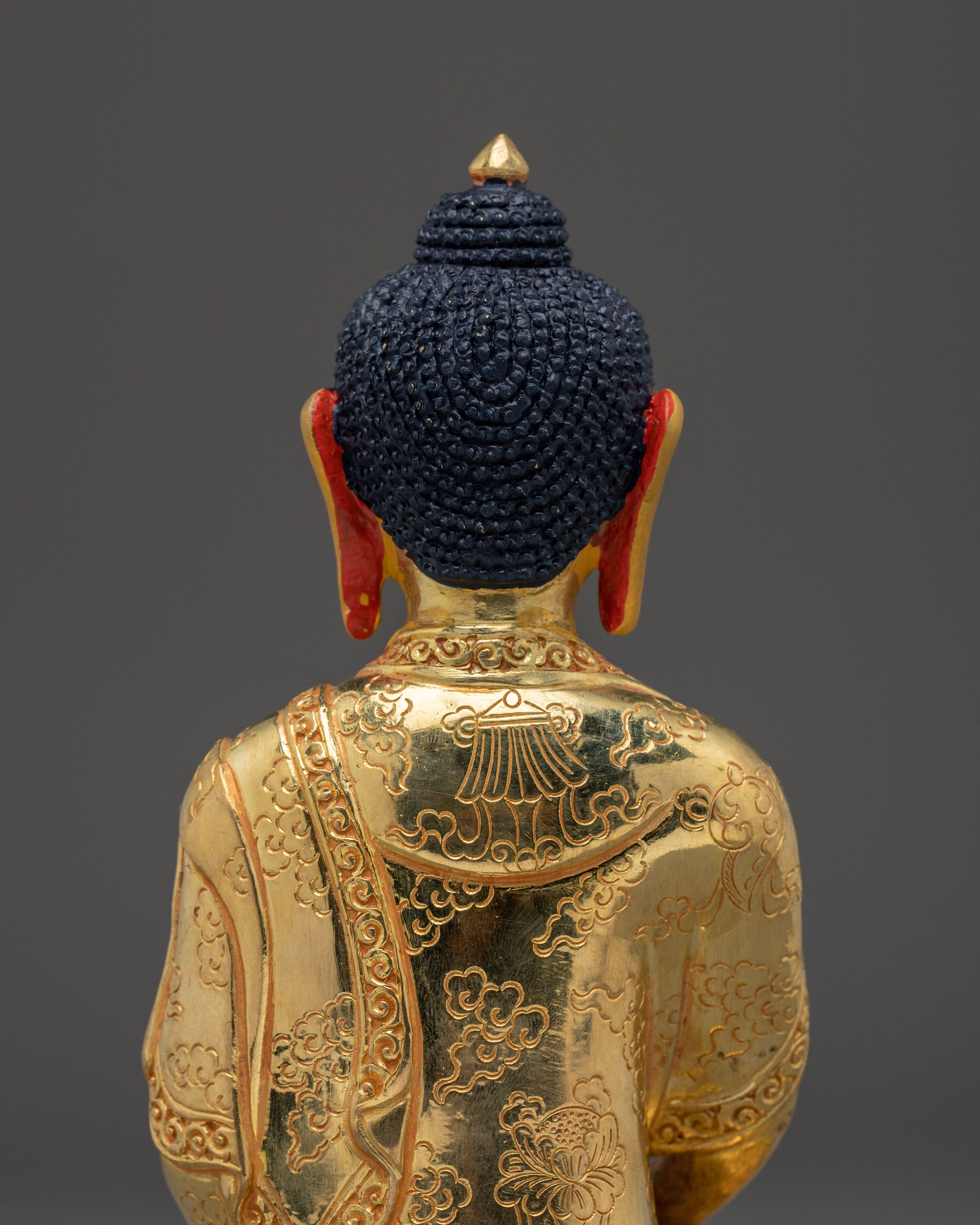 Nepalese Buddhist Art of Golden Amitabha Buddha | Buddha of Infinite Light