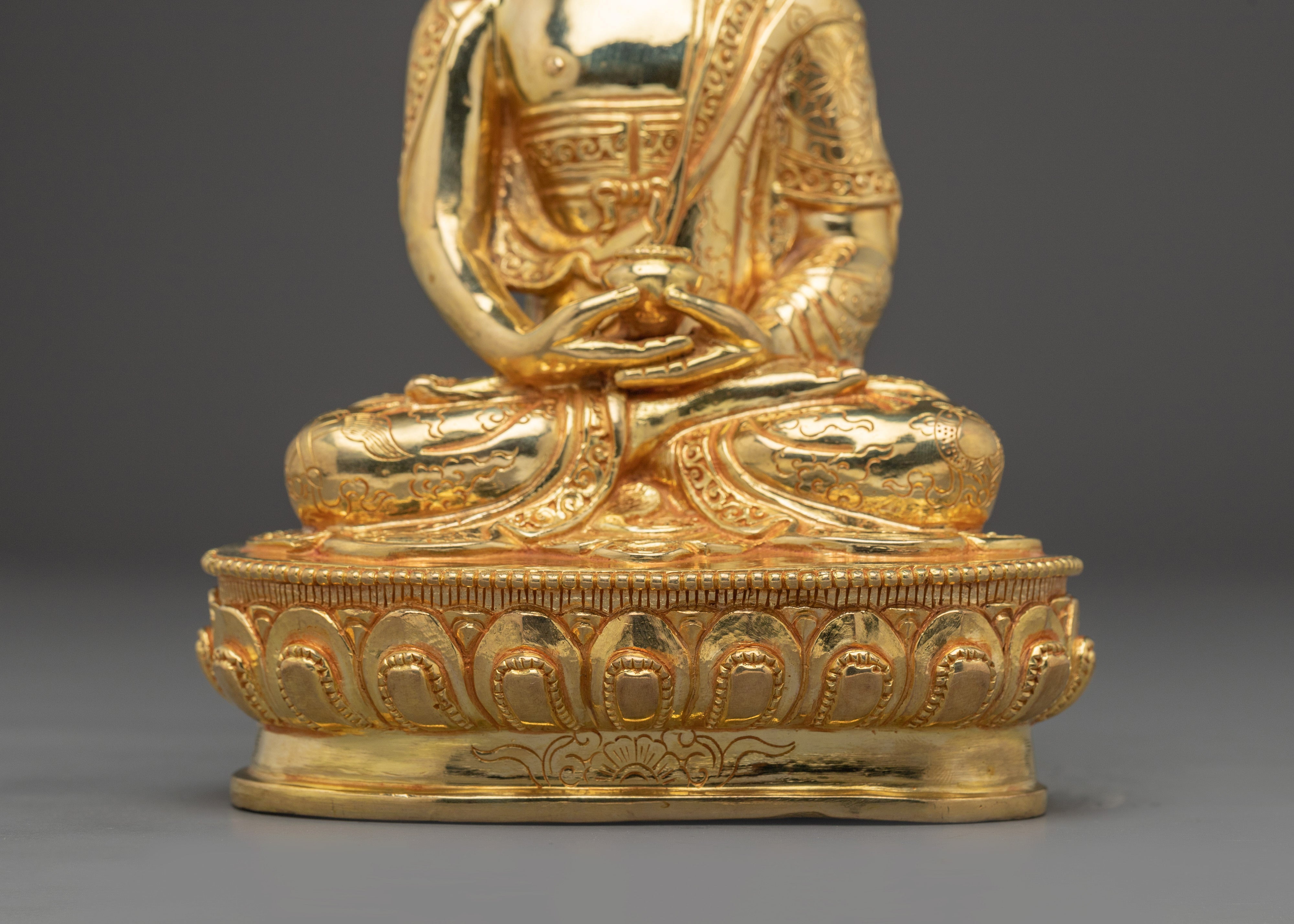 Nepalese Buddhist Art of Golden Amitabha Buddha | Buddha of Infinite Light