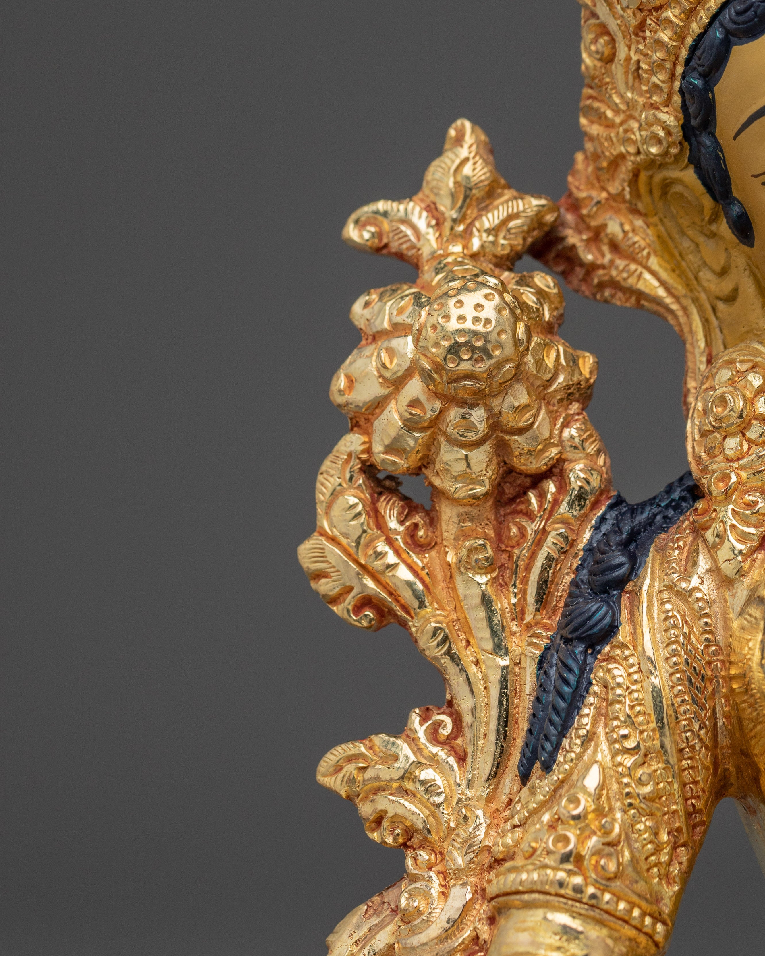 Green Tara Golden Copper Statue | Buddhist Goddess for Altar