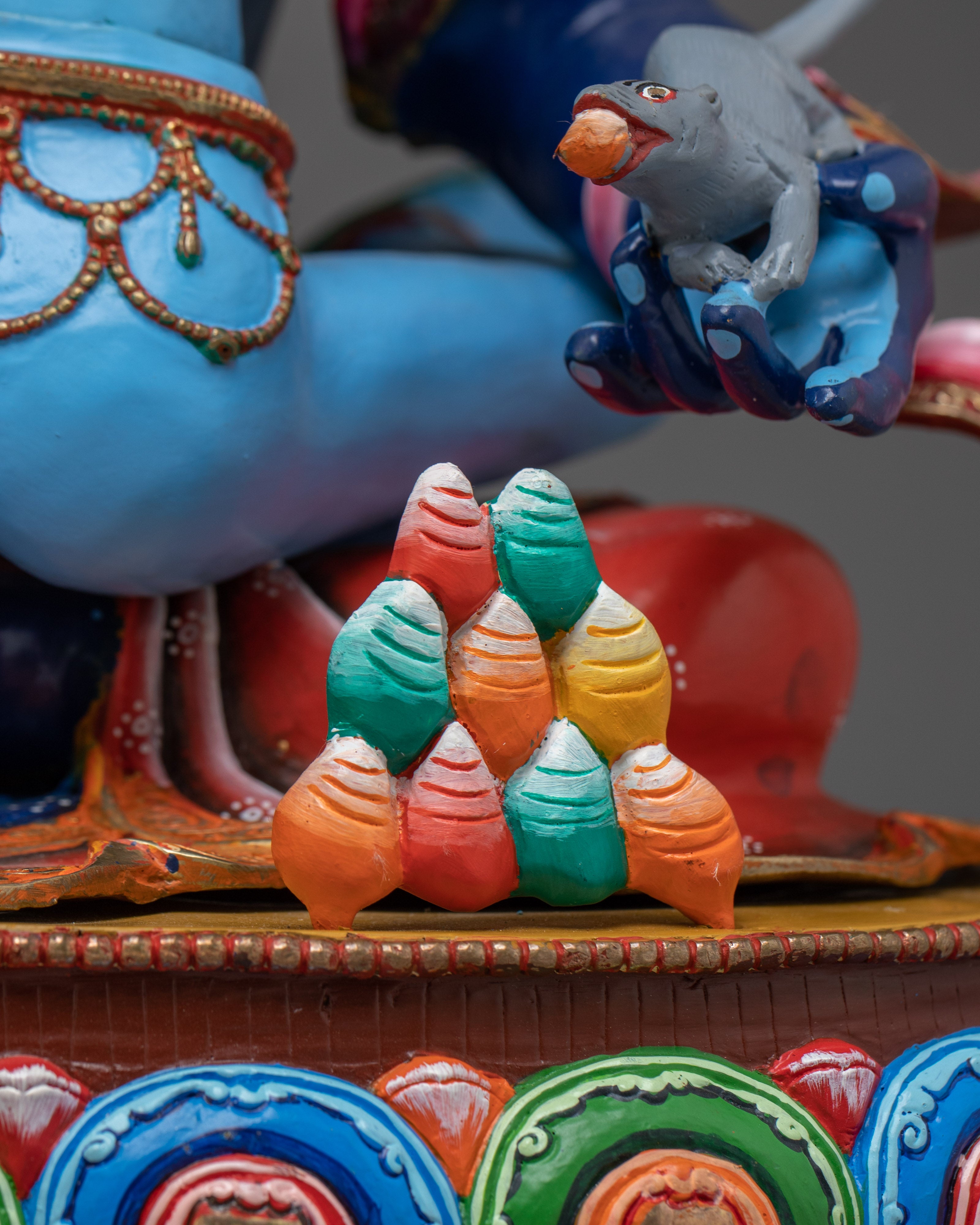 Blue Dzambhala with Consort | The Guardian of Prosperity