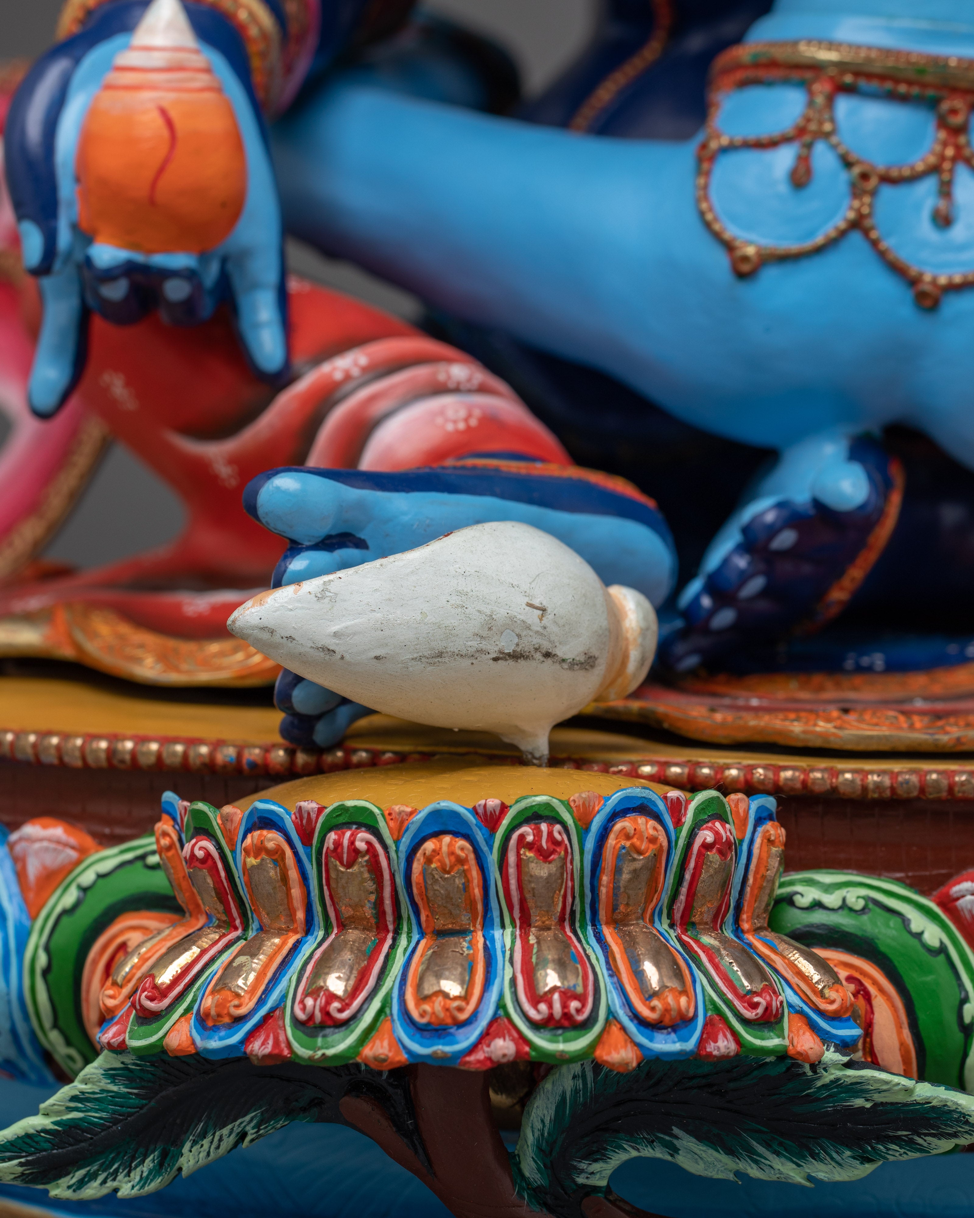 Blue Dzambhala with Consort | The Guardian of Prosperity