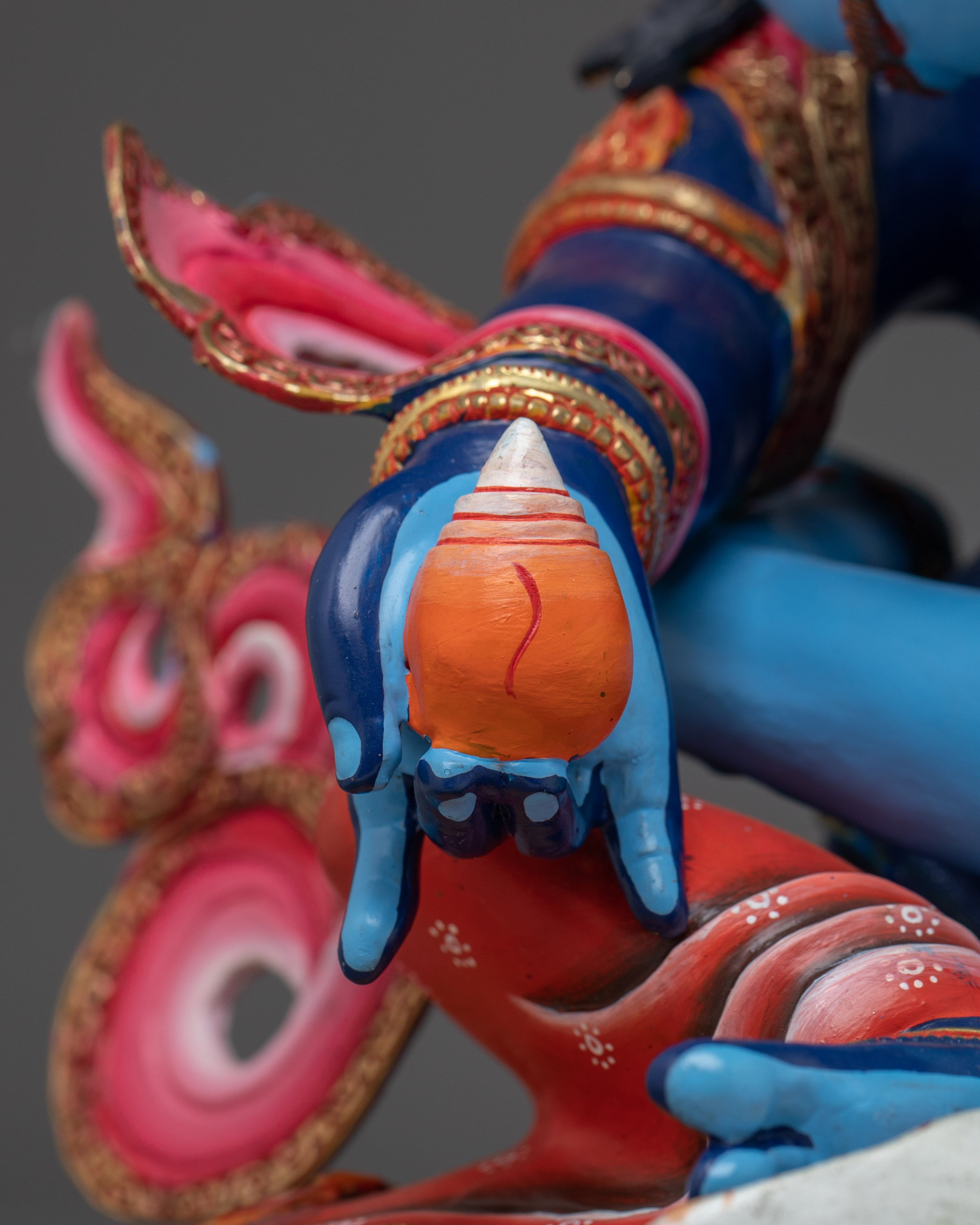 Blue Dzambhala with Consort | The Guardian of Prosperity