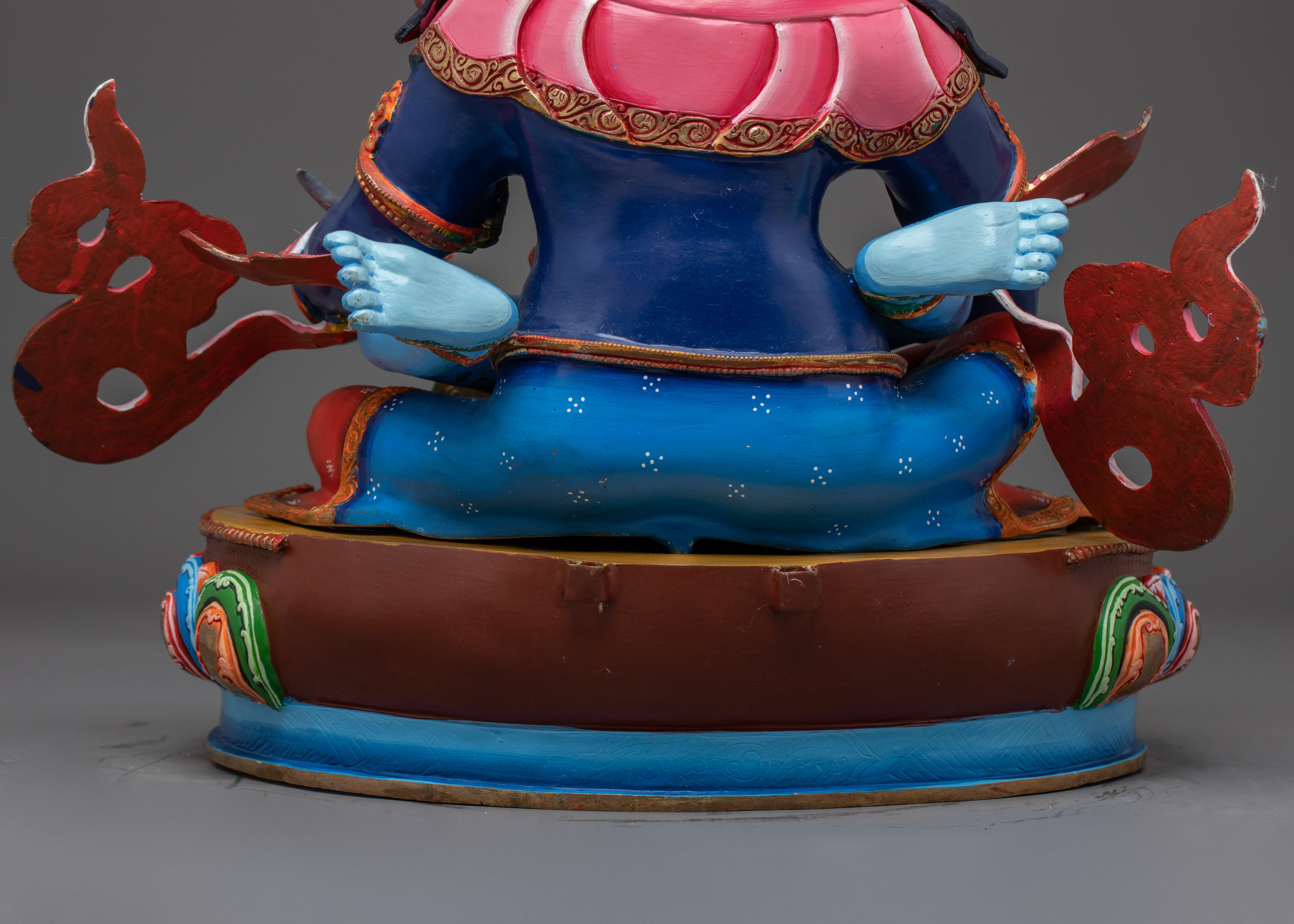 Blue Dzambhala with Consort | The Guardian of Prosperity