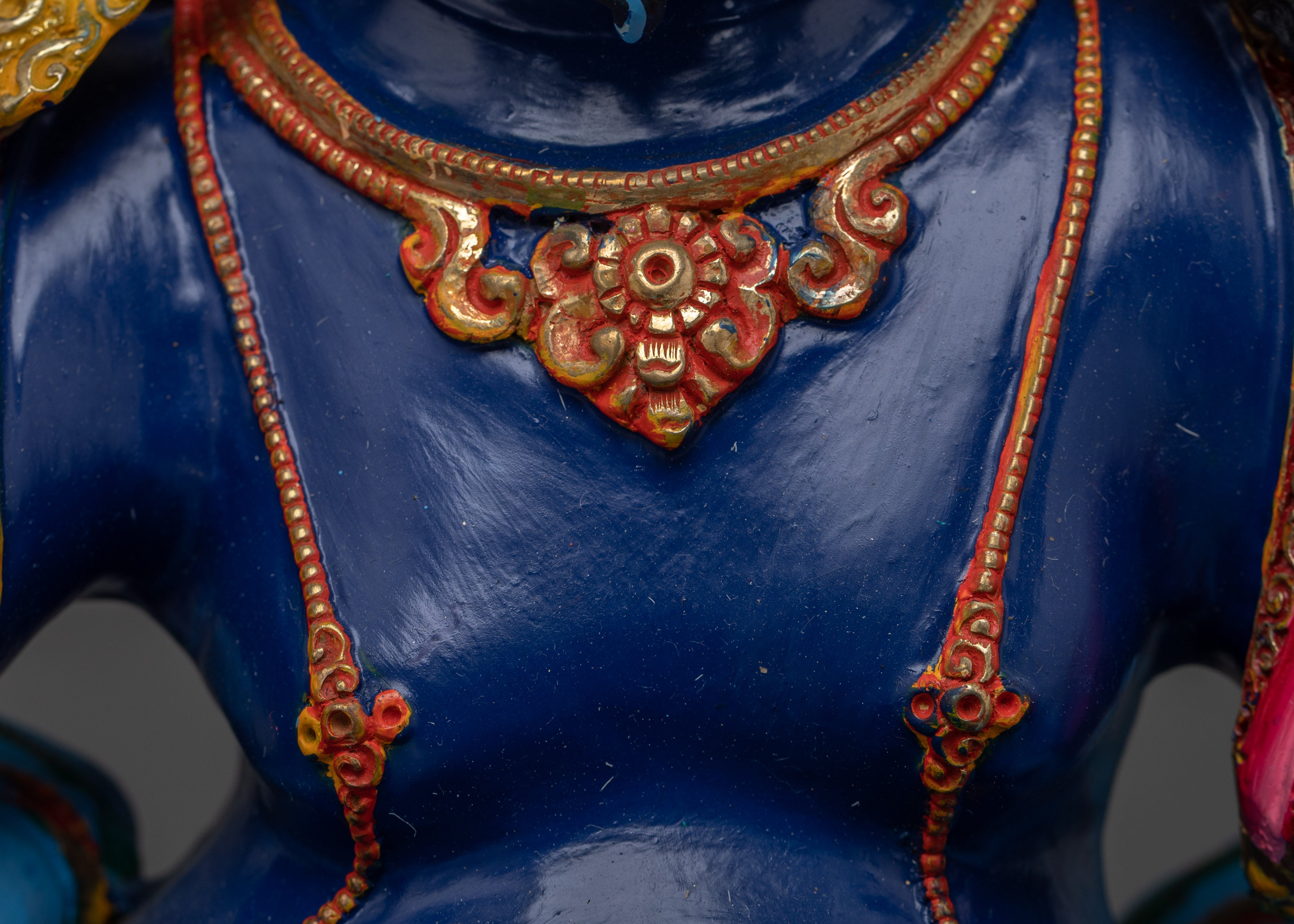 Blue Dzambhala with Consort | The Guardian of Prosperity