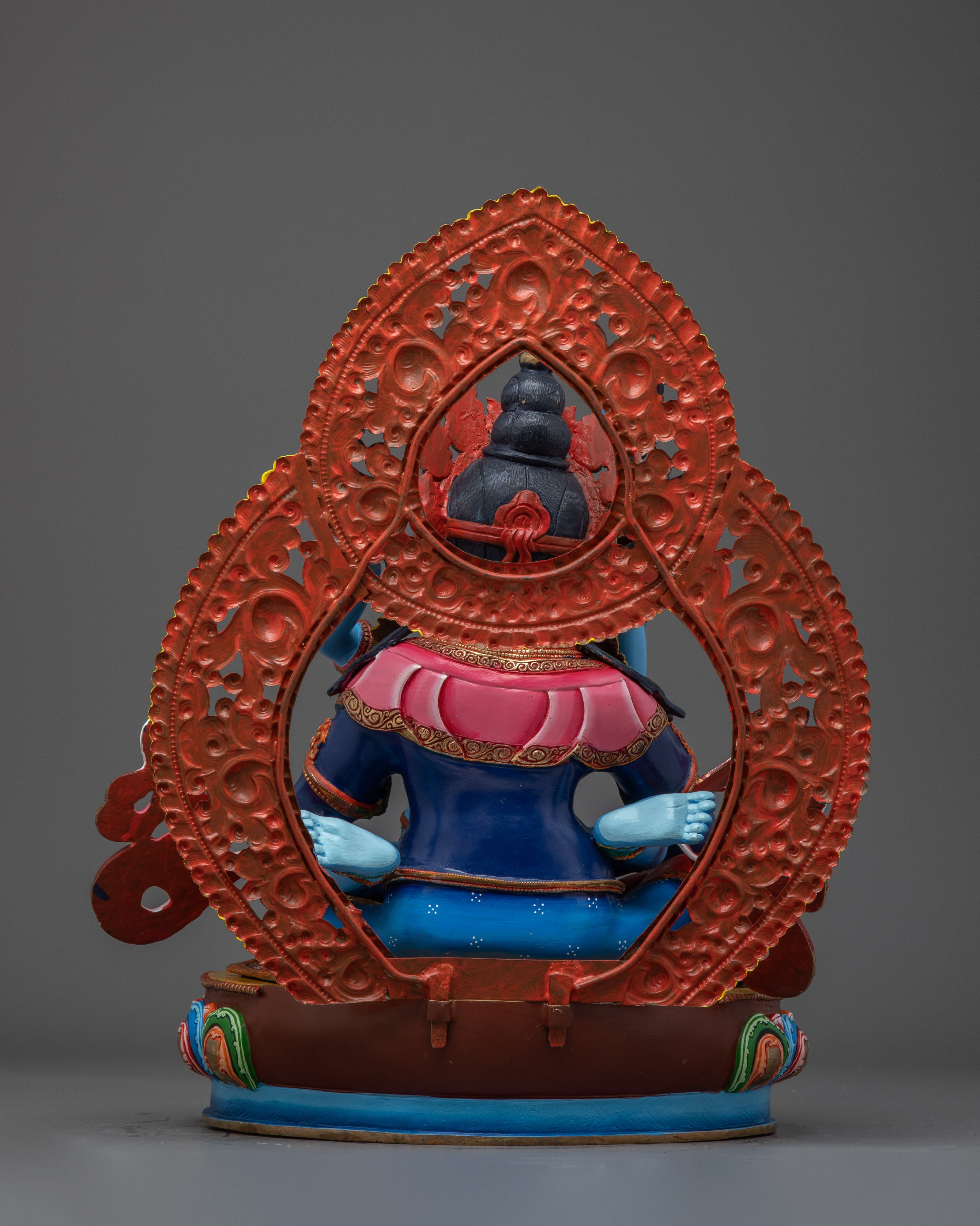 Blue Dzambhala with Consort | The Guardian of Prosperity