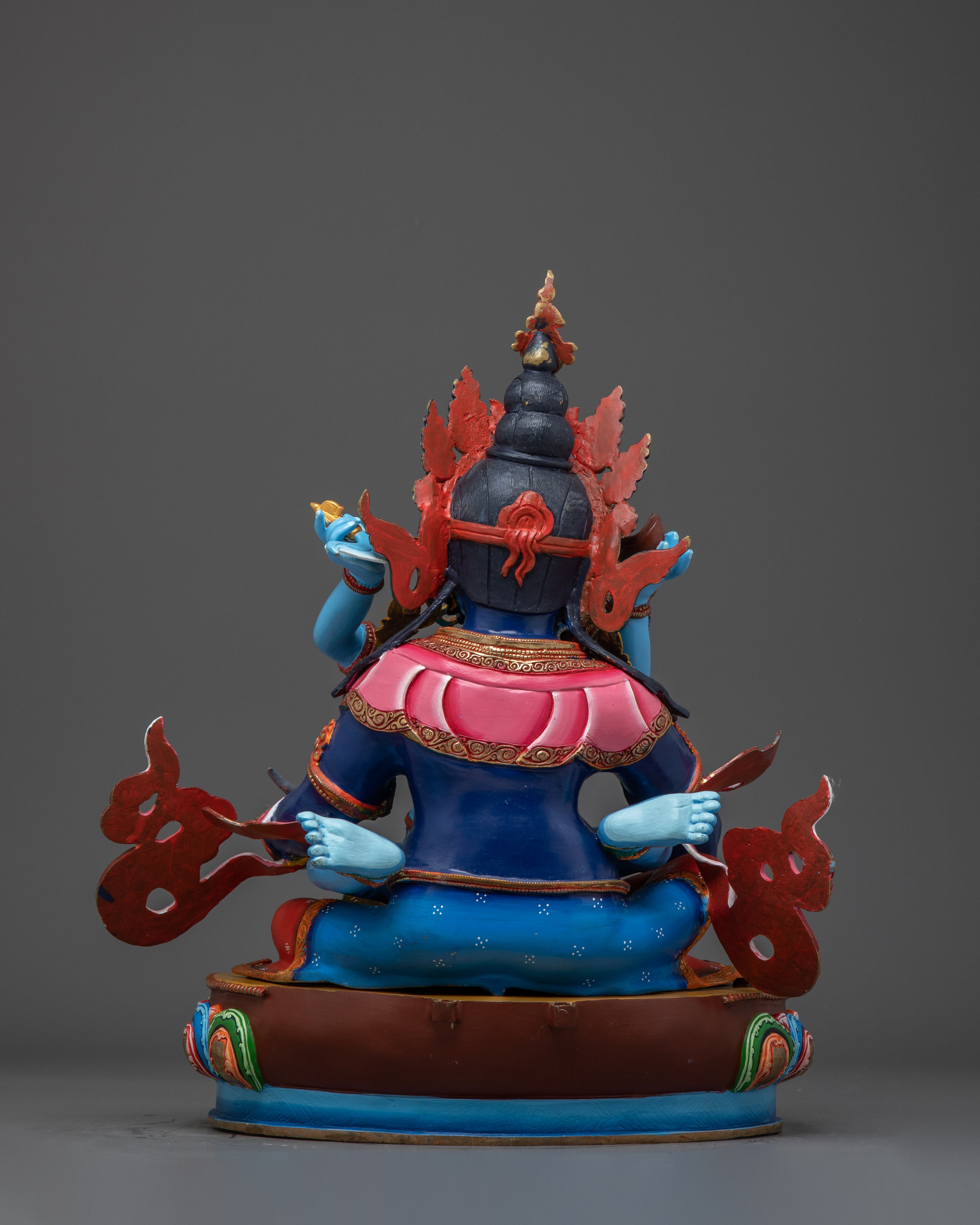 Blue Dzambhala with Consort | The Guardian of Prosperity