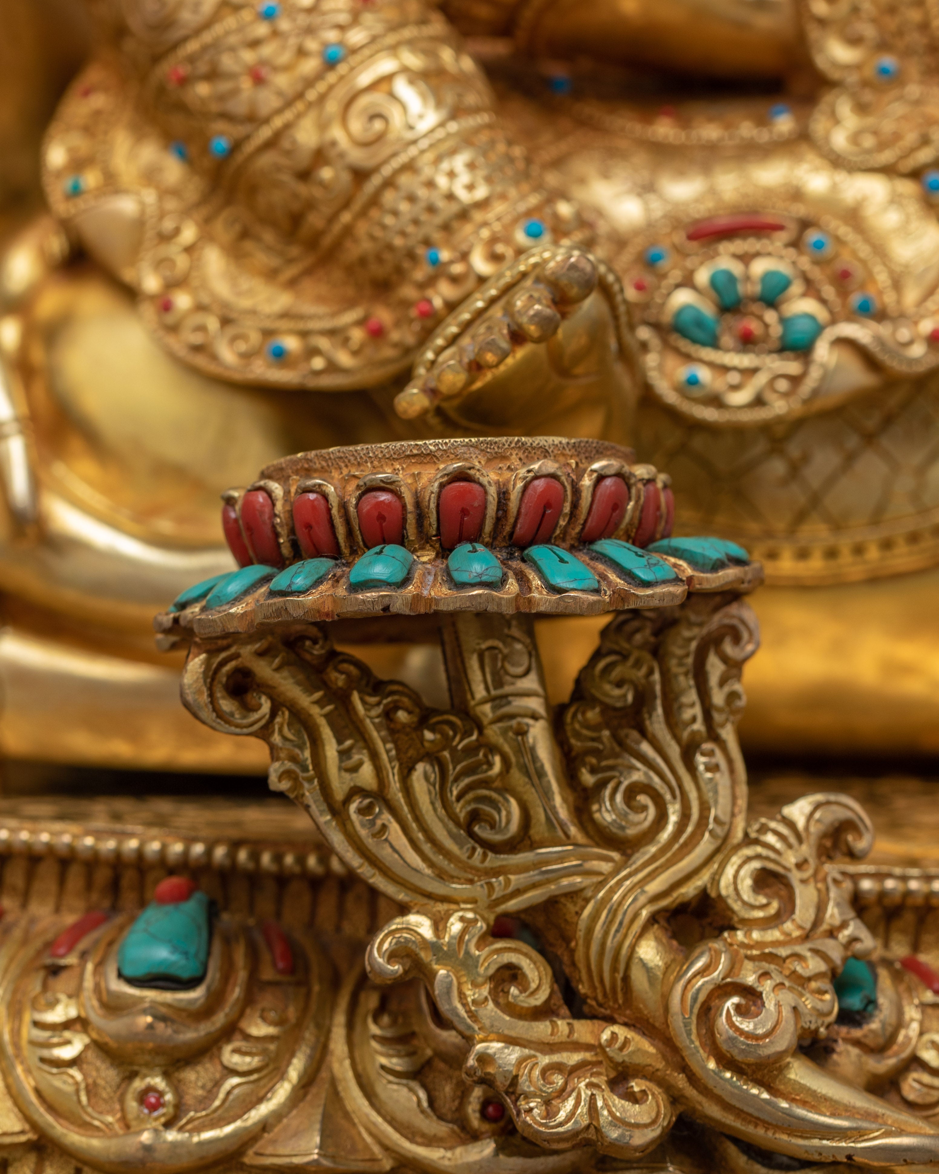 Handcrafted Samantabhadra Art | Elephant Seated Deity of Benevolence