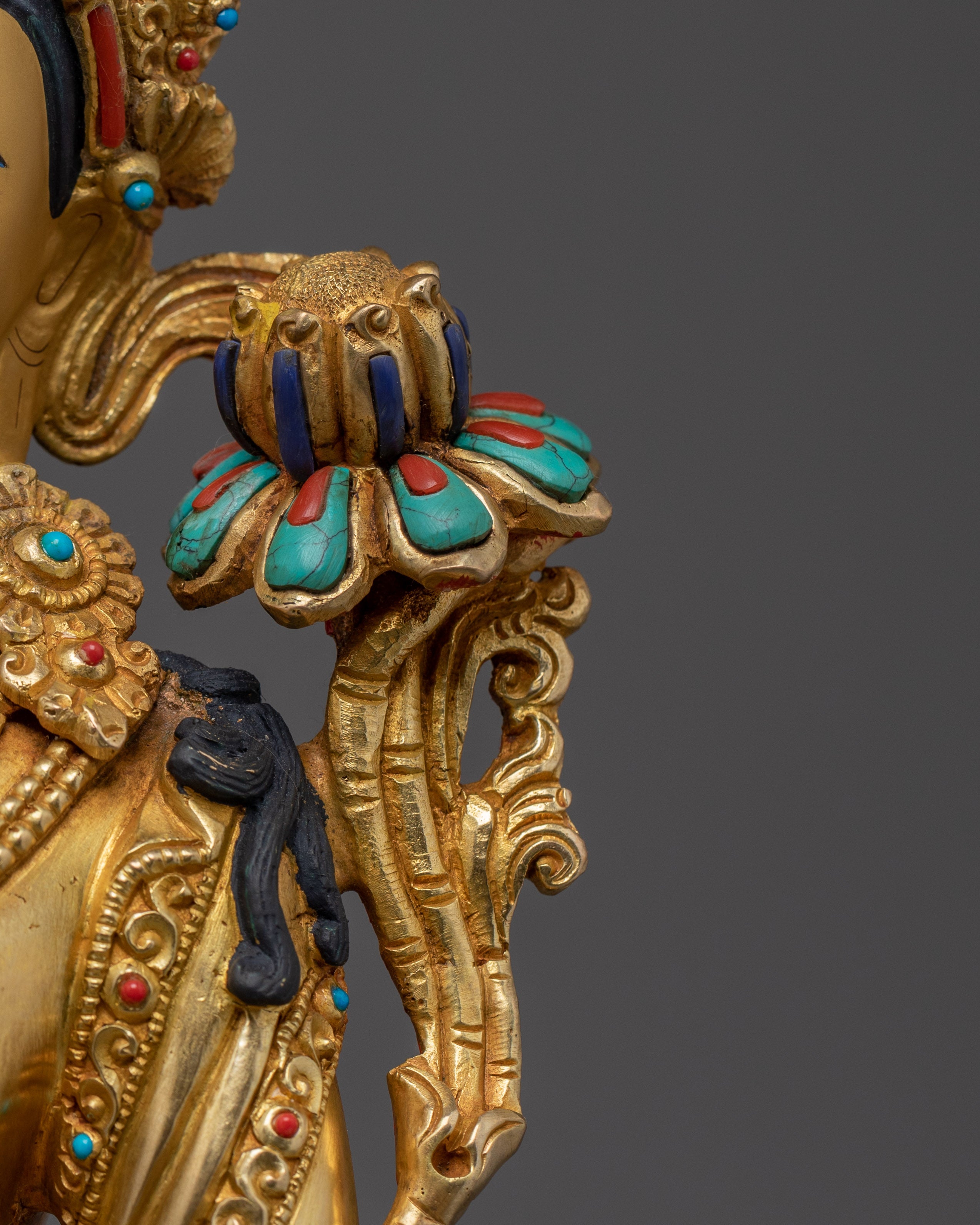 Handcrafted Samantabhadra Art | Elephant Seated Deity of Benevolence