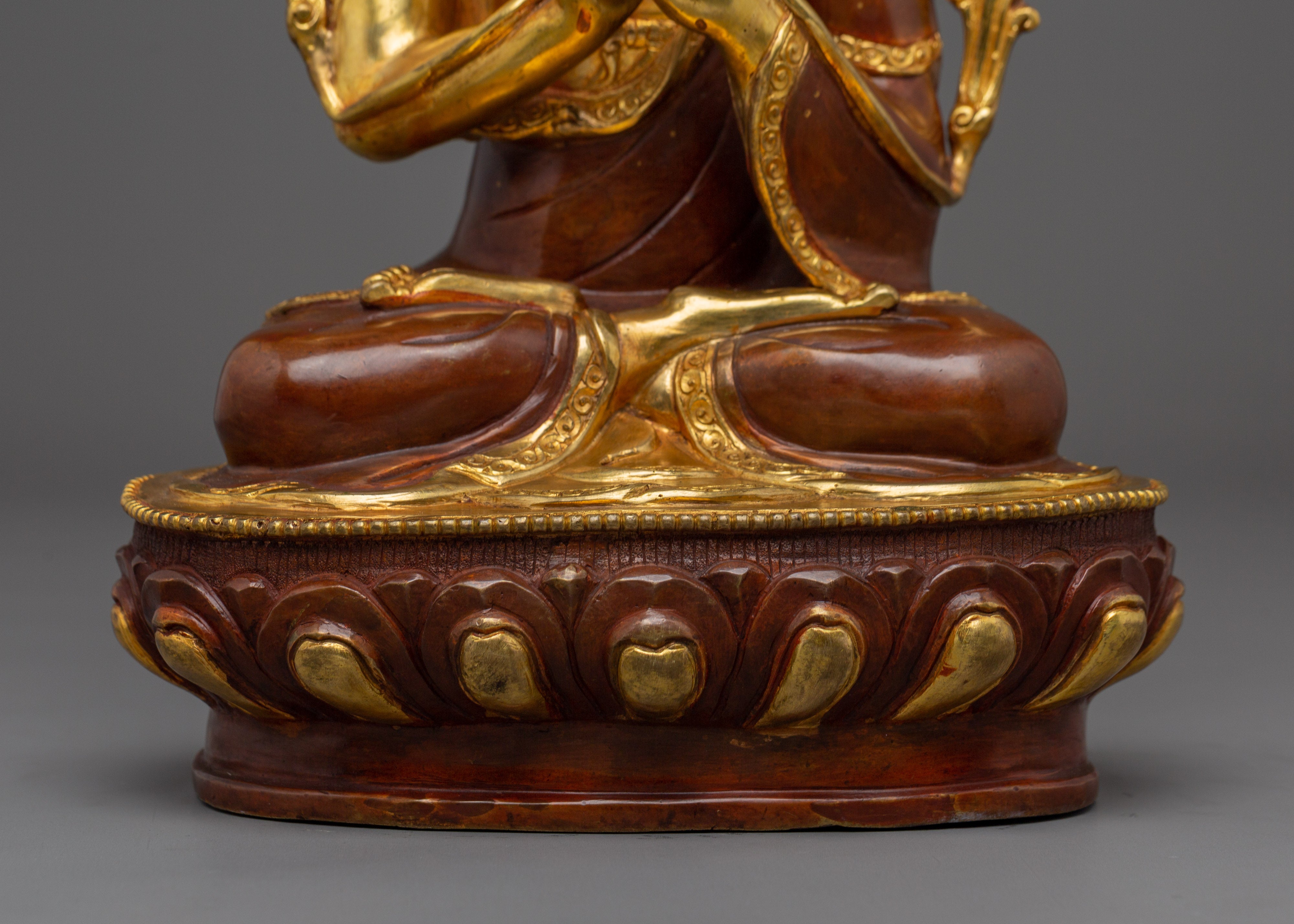 Handmade Tsongkhapa Statue Set with Disciples